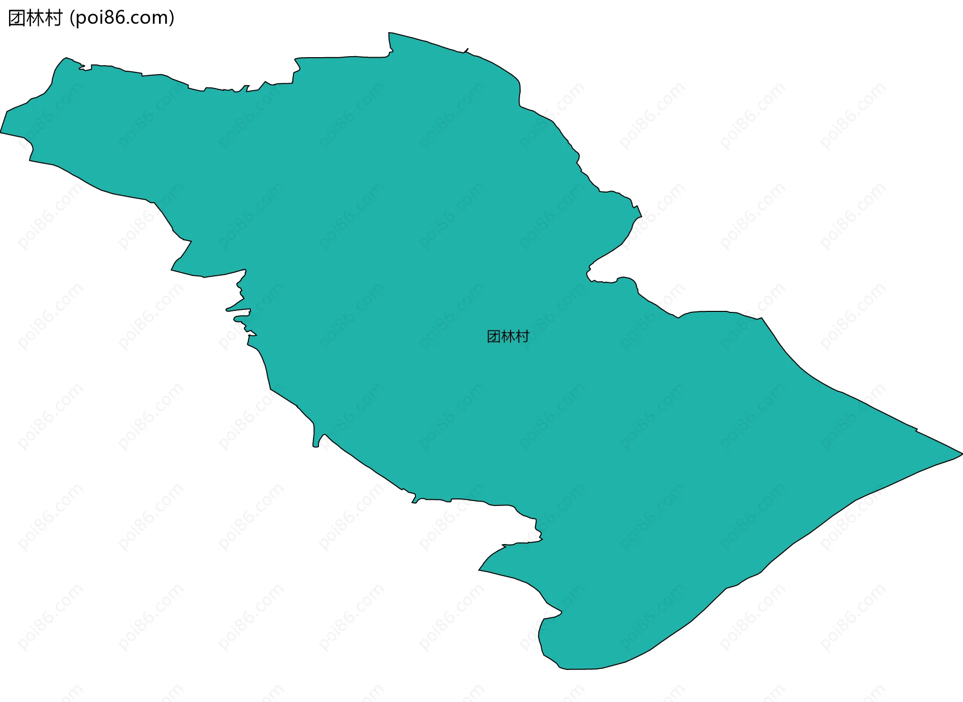 团林村边界地图