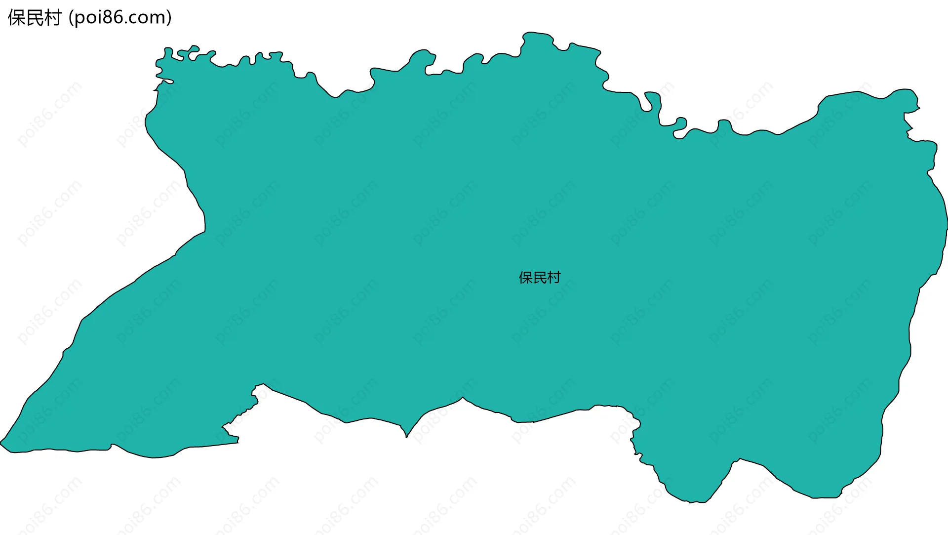 保民村边界地图