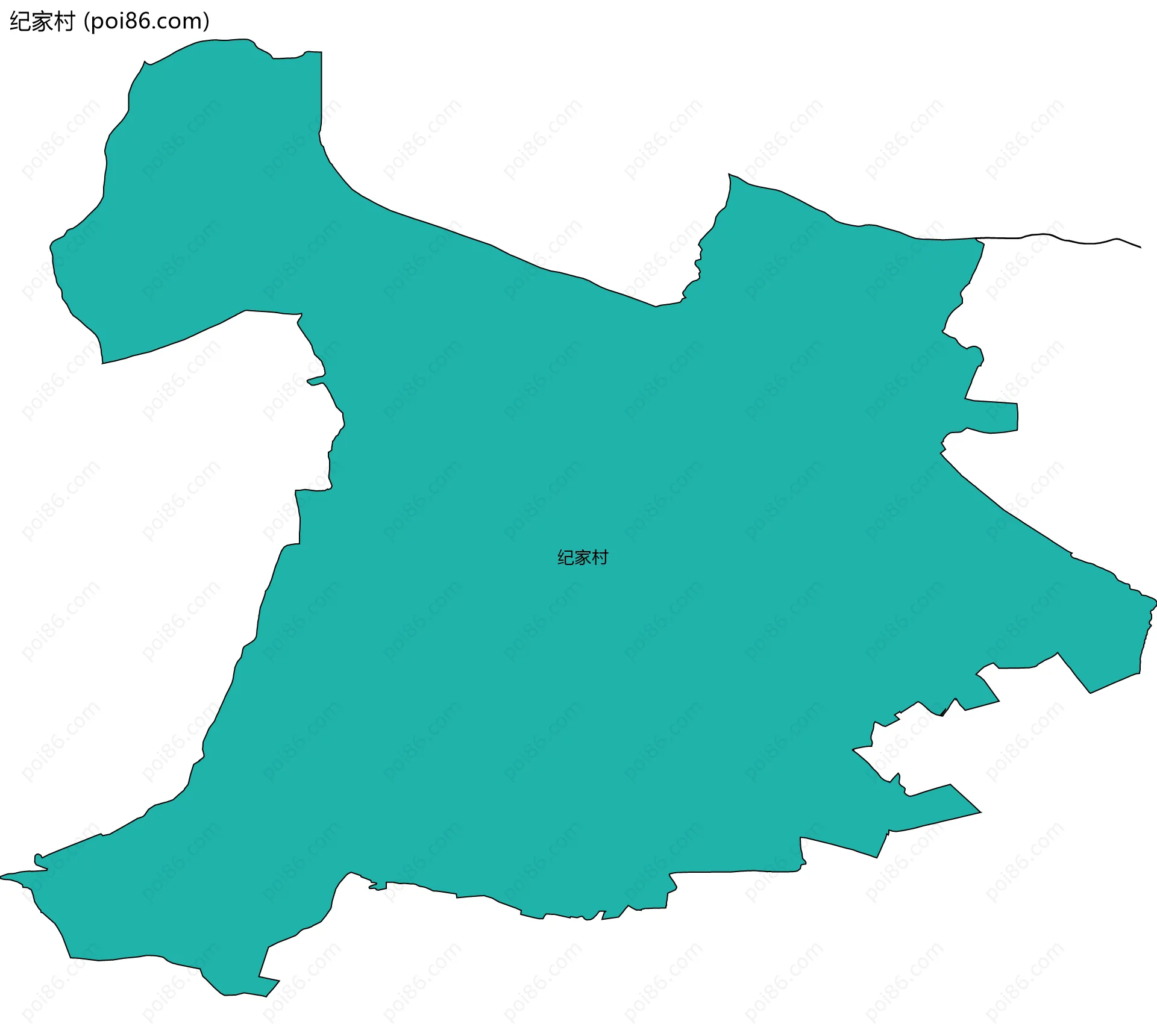 纪家村边界地图