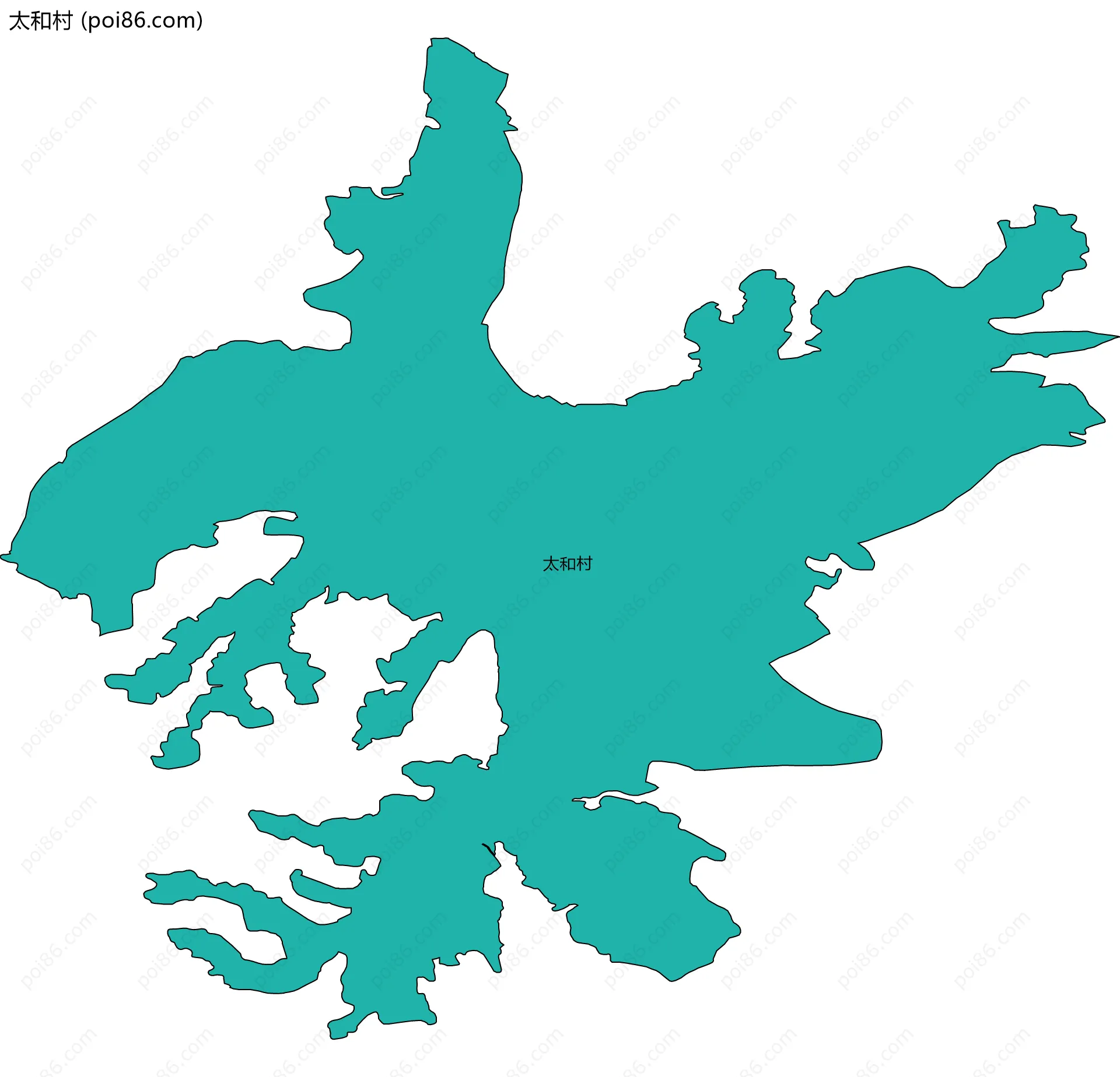 太和村边界地图