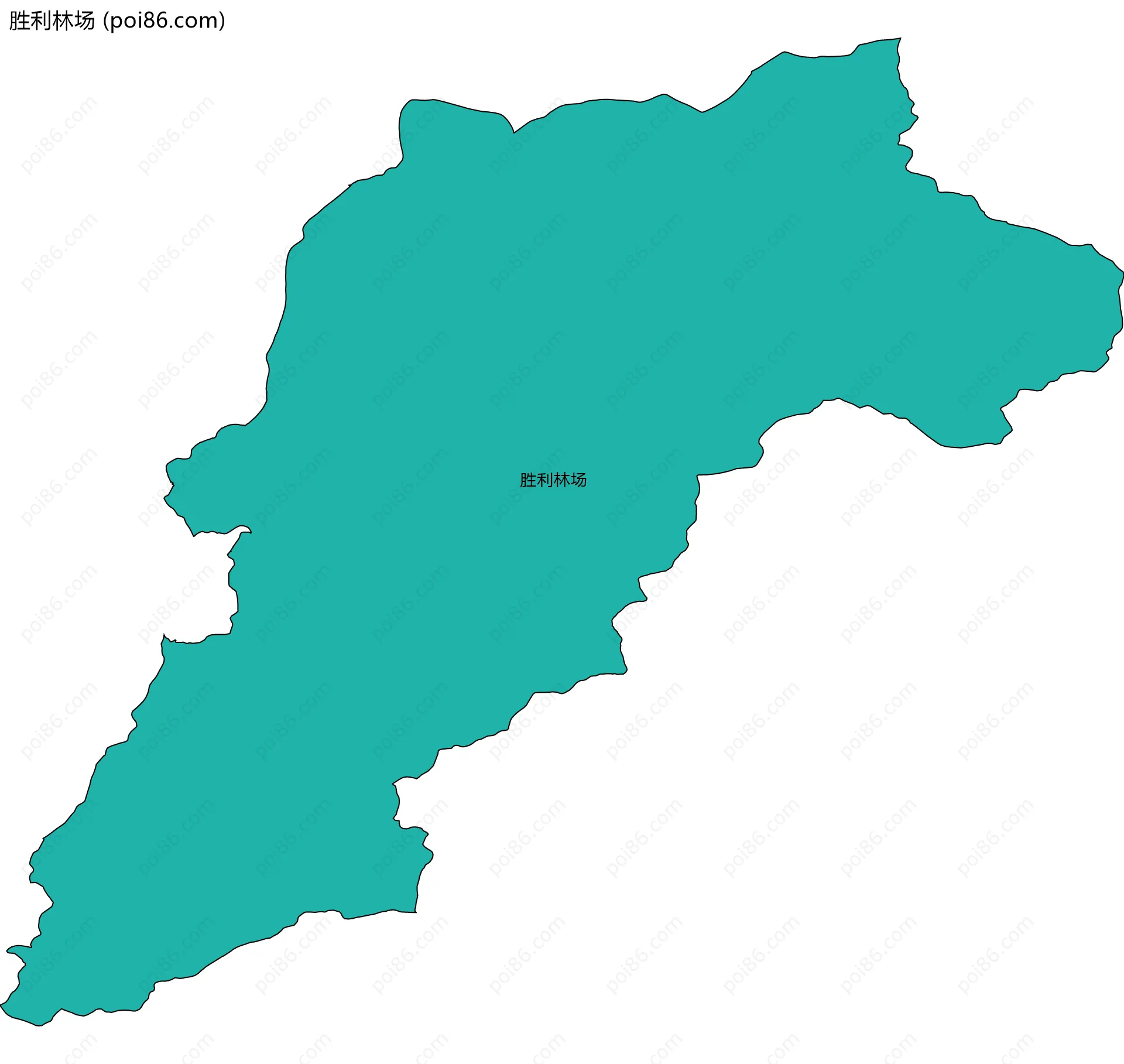 胜利林场边界地图