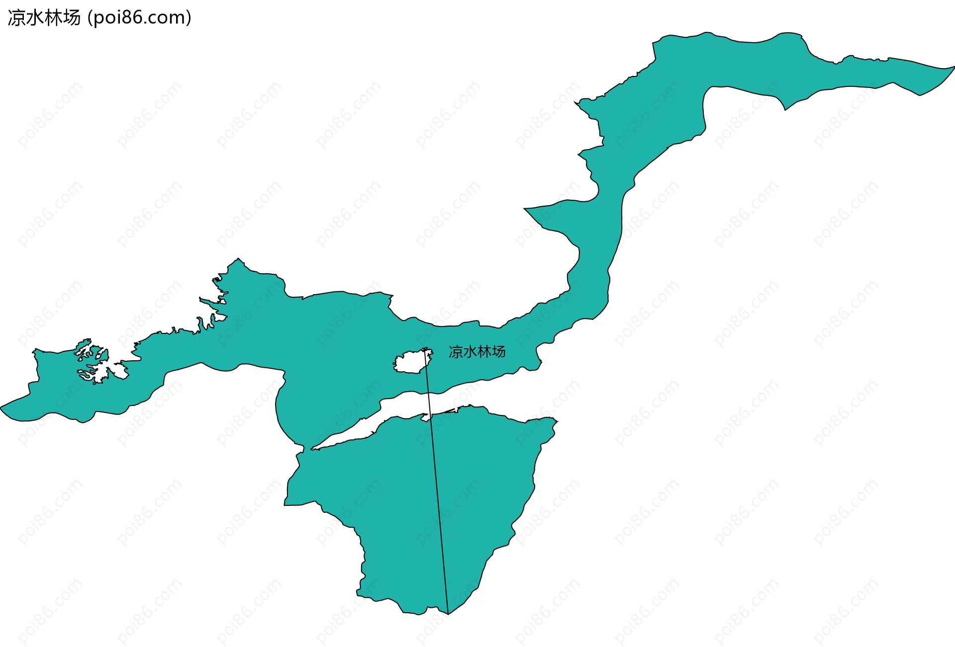 凉水林场边界地图
