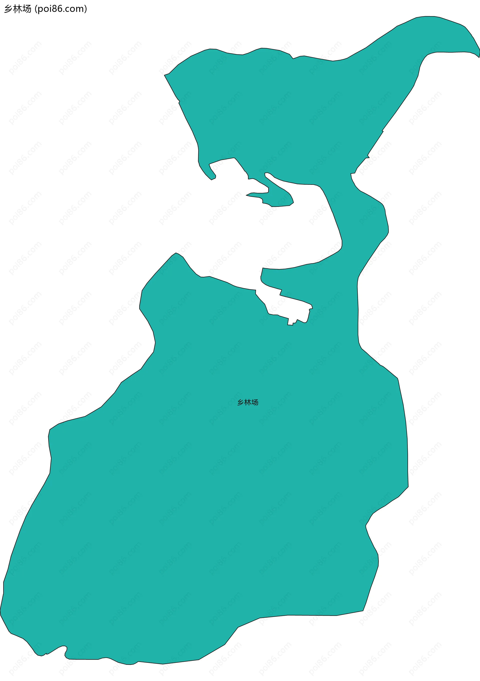 乡林场边界地图