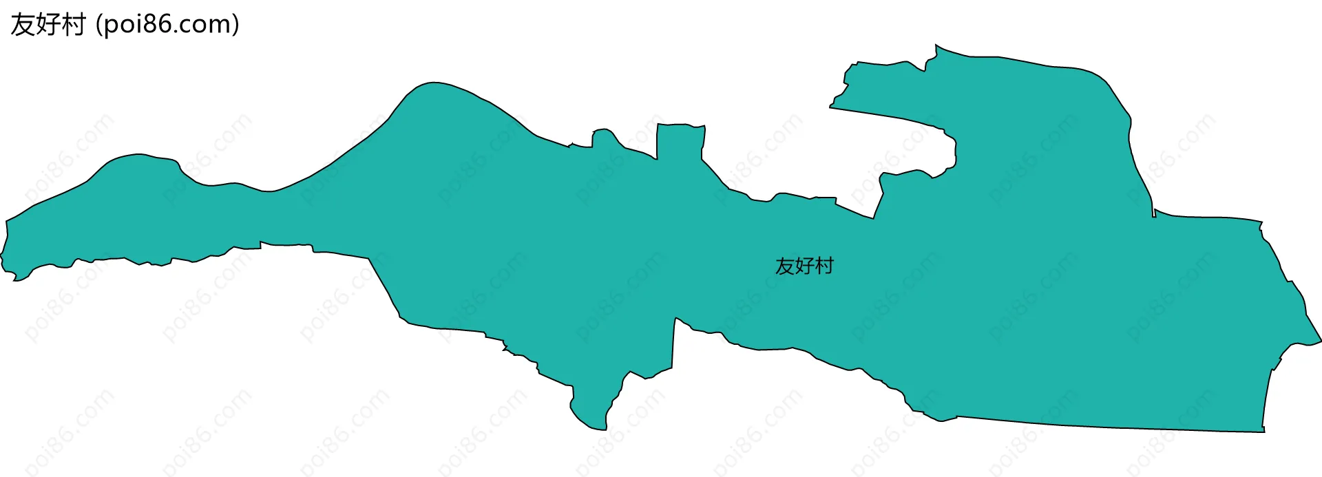 友好村边界地图