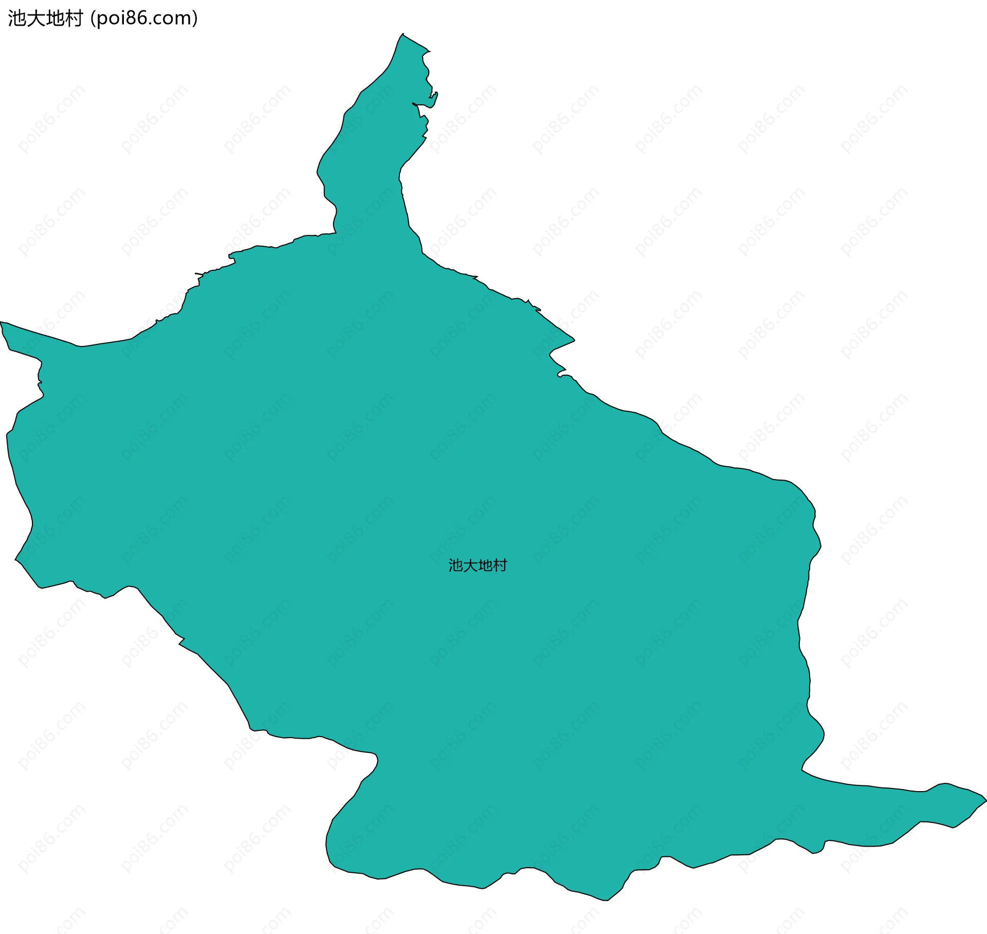 池大地村边界地图