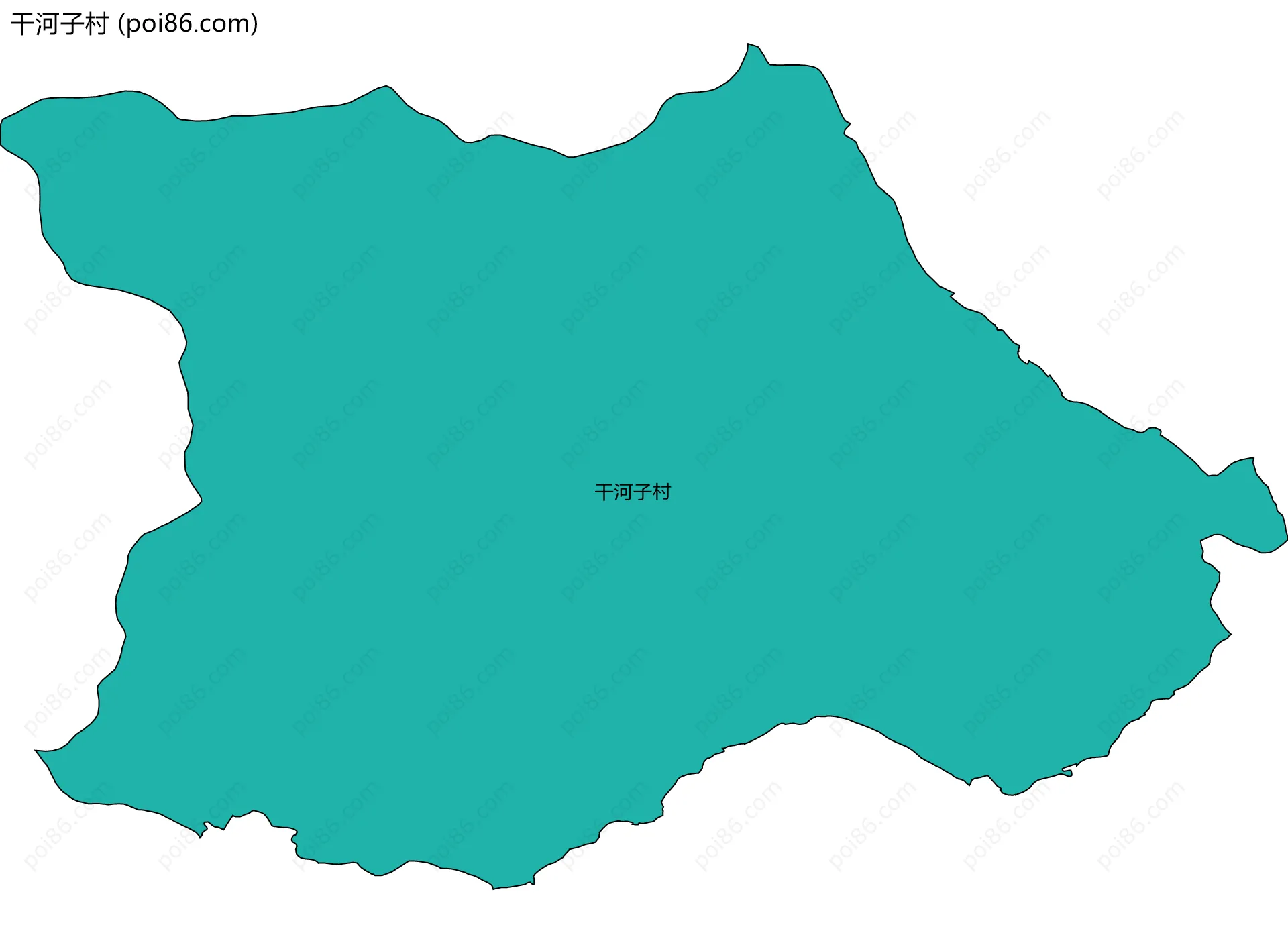 干河子村边界地图