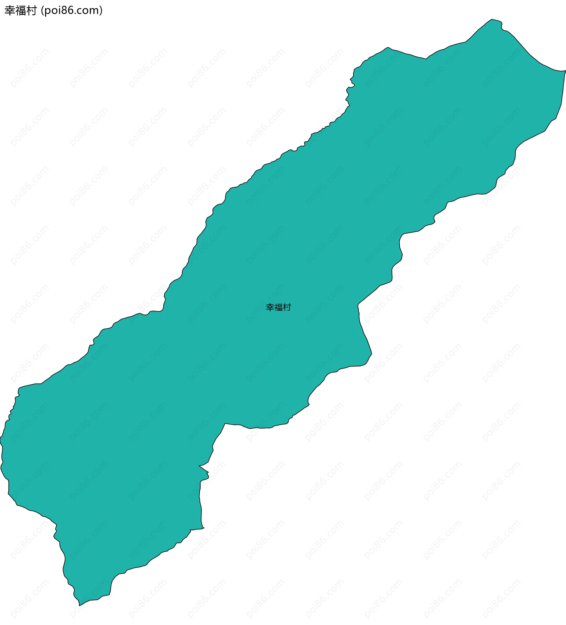 幸福村边界地图