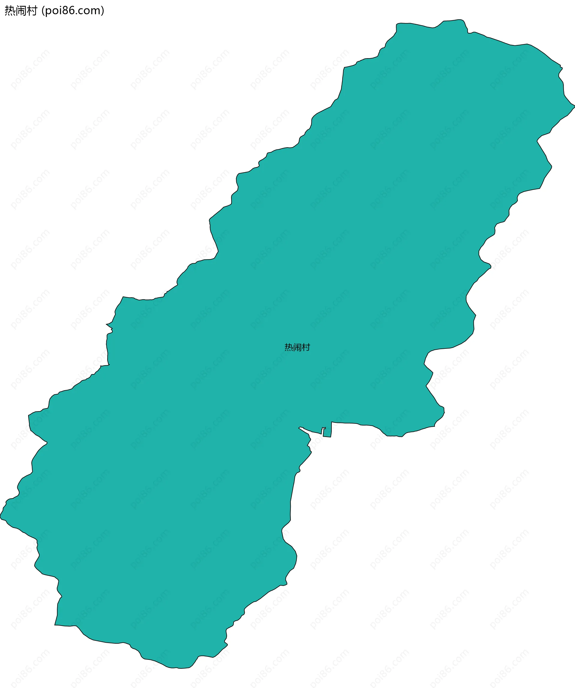 热闹村边界地图