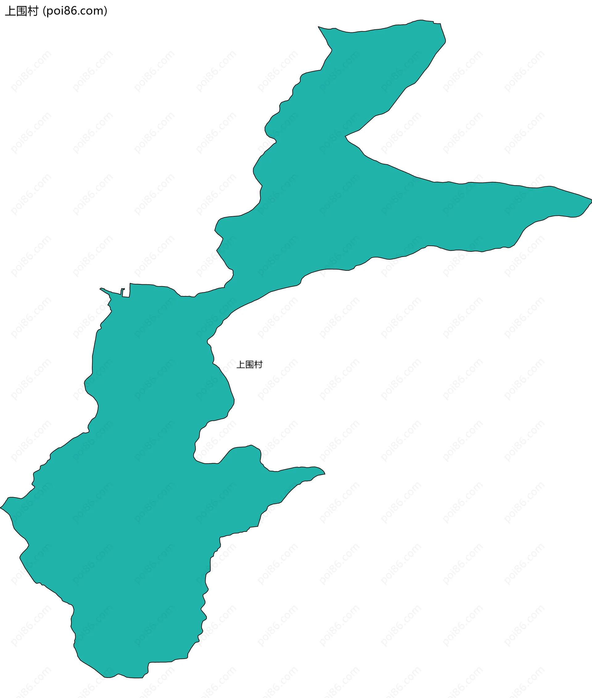 上围村边界地图