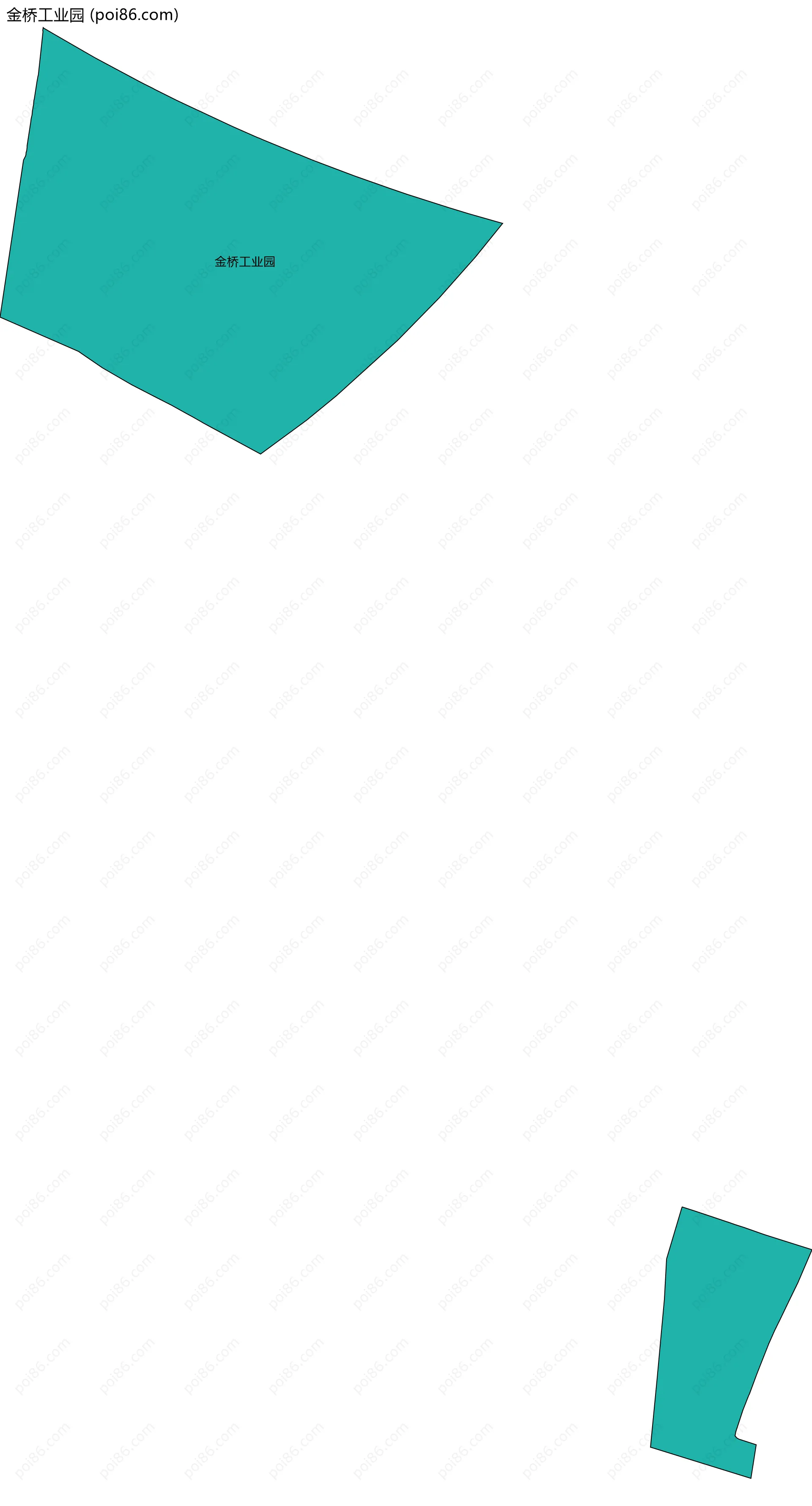 金桥工业园边界地图