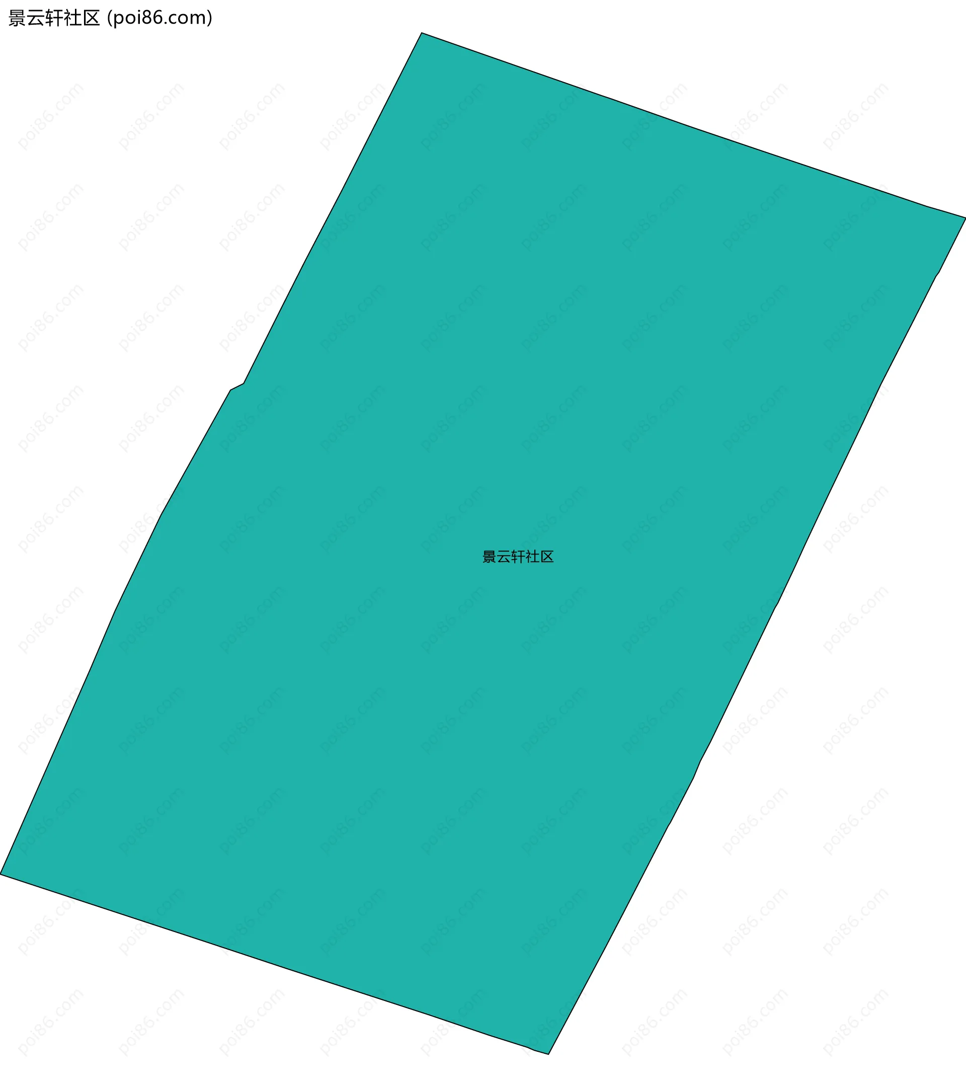 景云轩社区边界地图