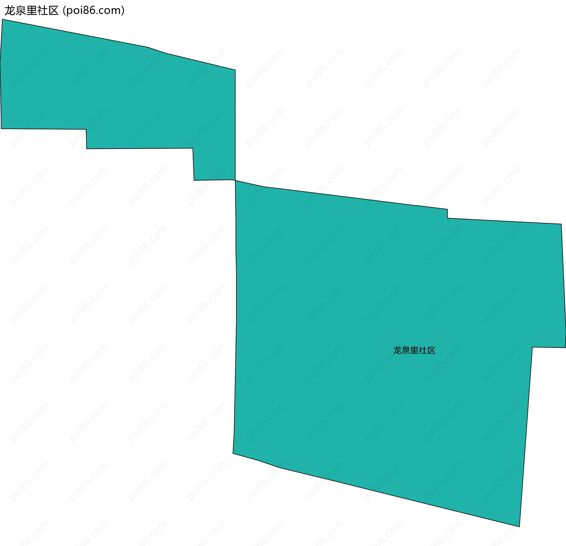 龙泉里社区边界地图