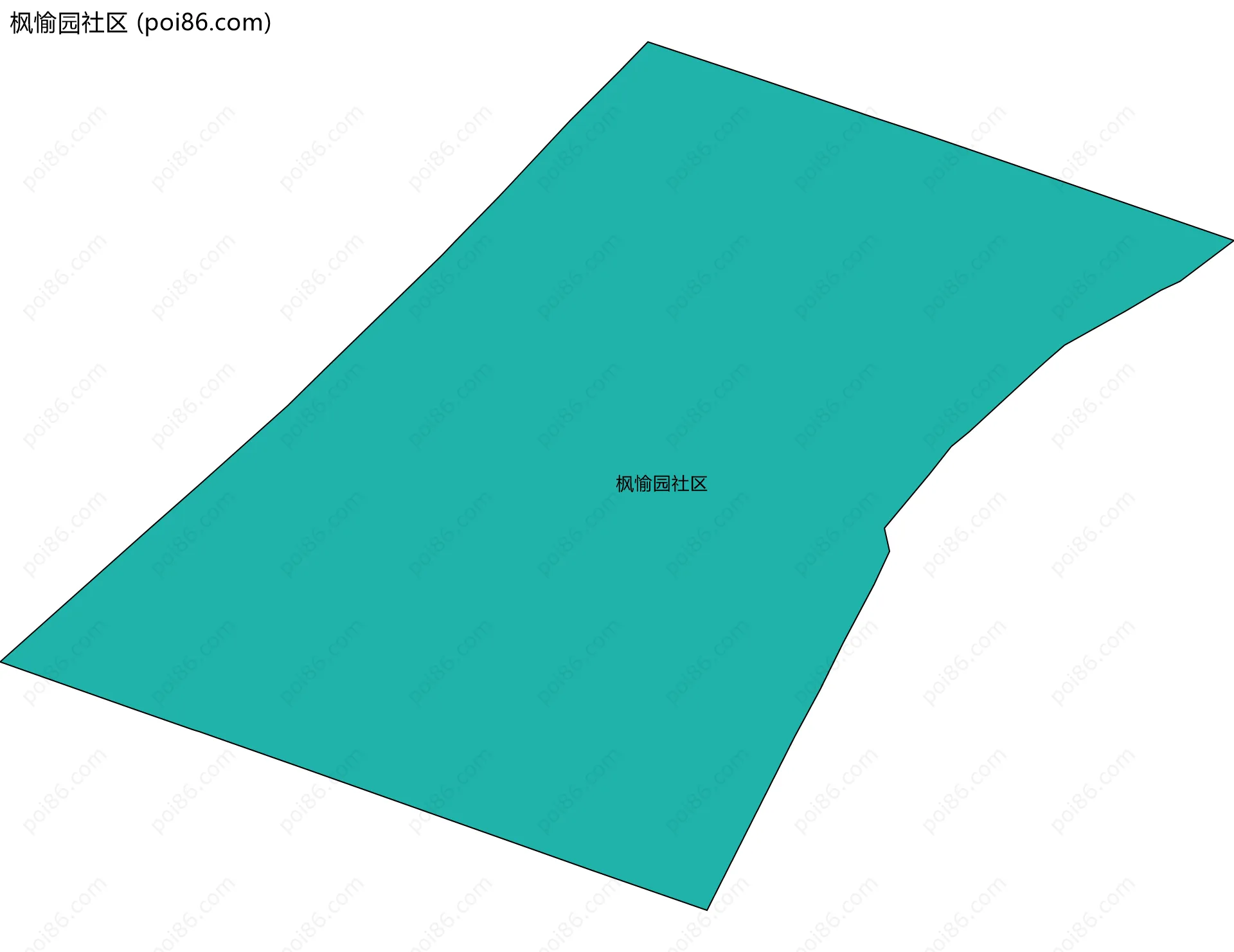 枫愉园社区边界地图