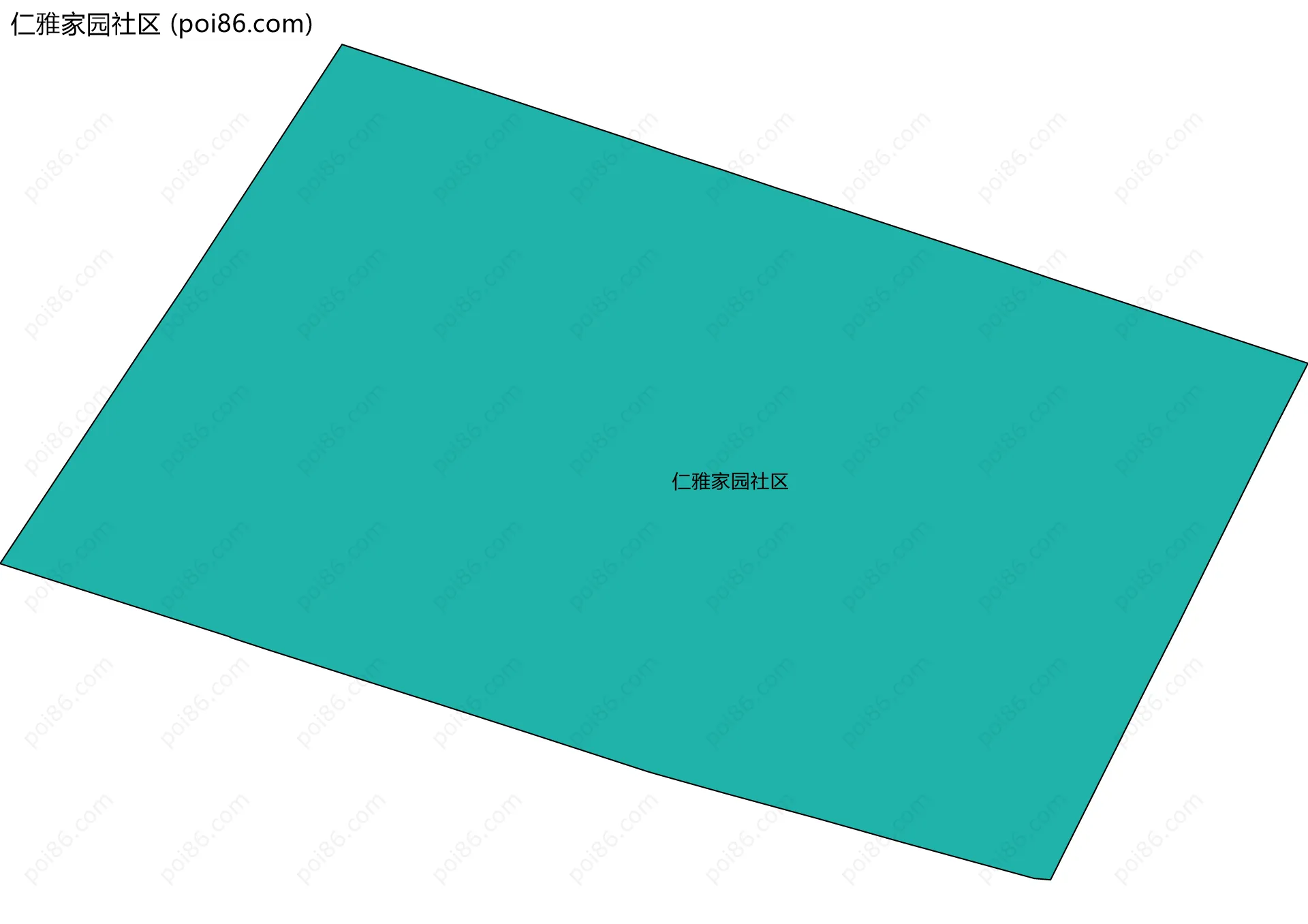 仁雅家园社区边界地图