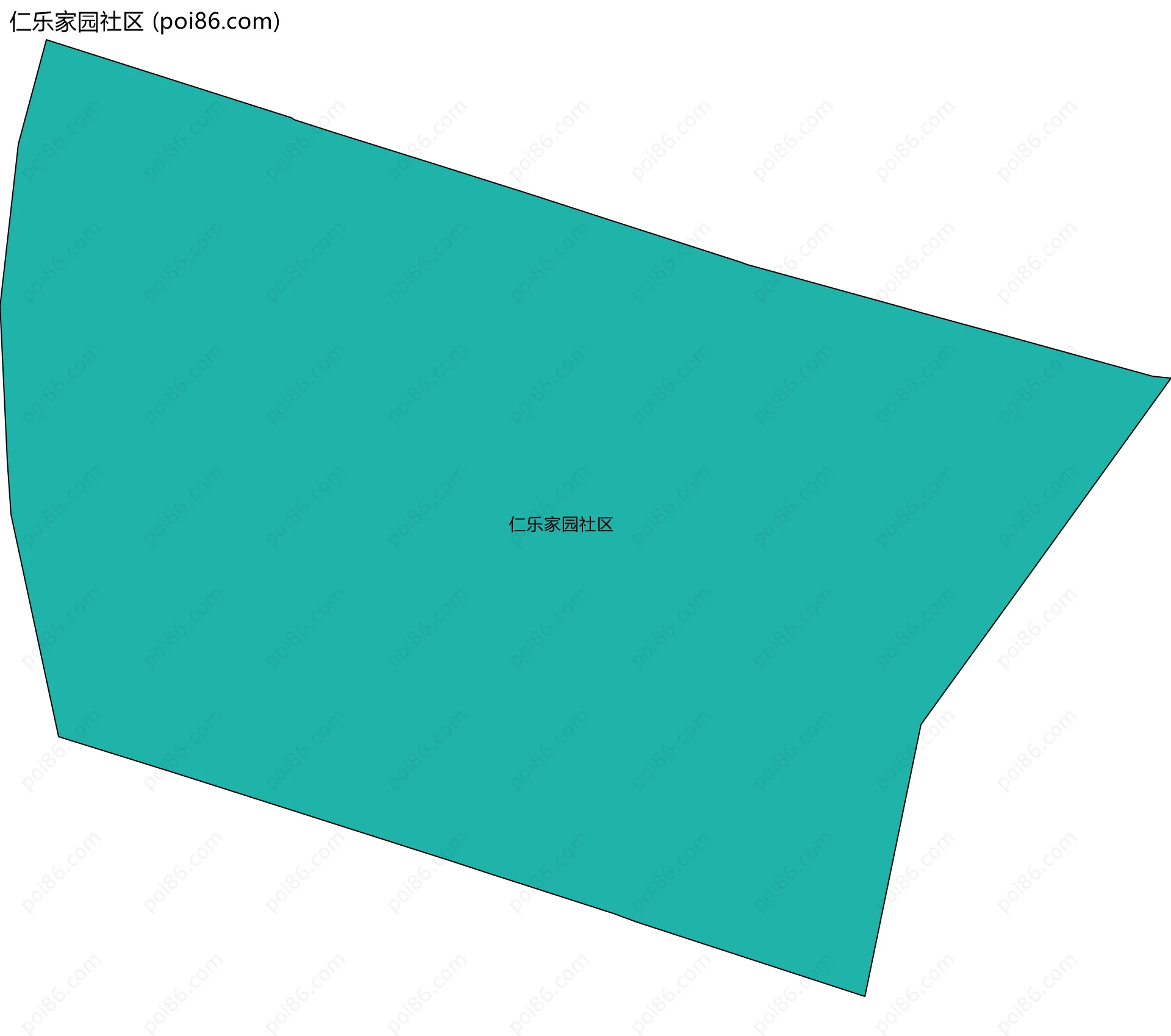 仁乐家园社区边界地图
