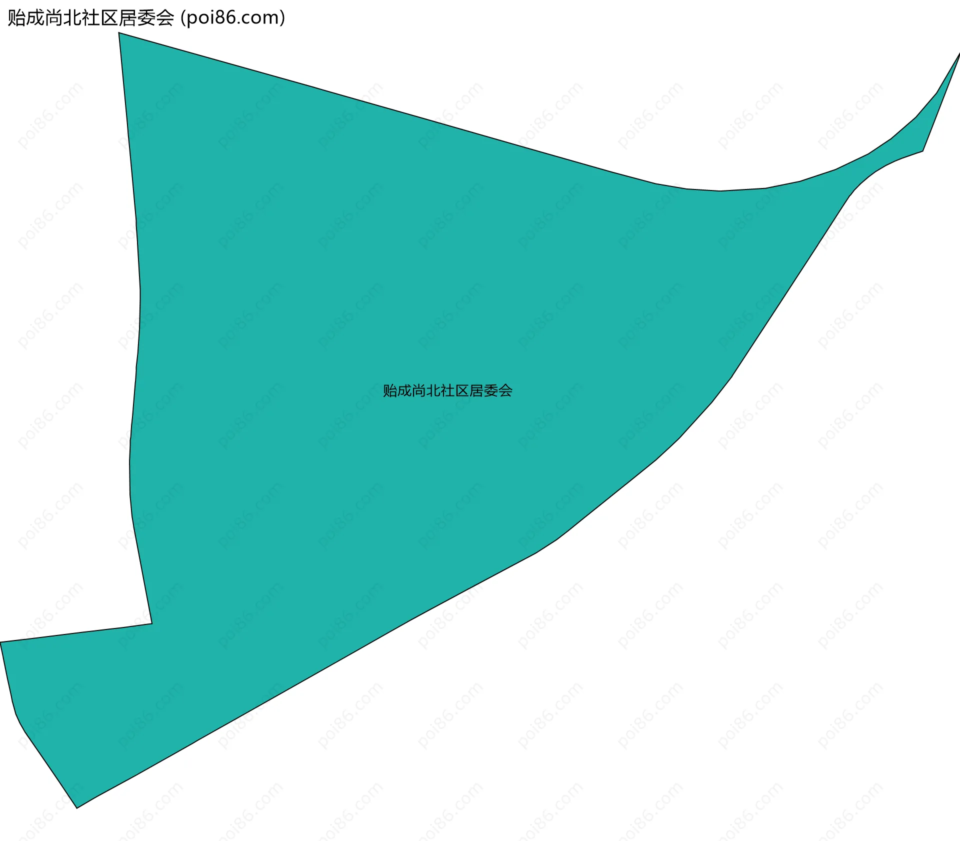贻成尚北社区居委会边界地图