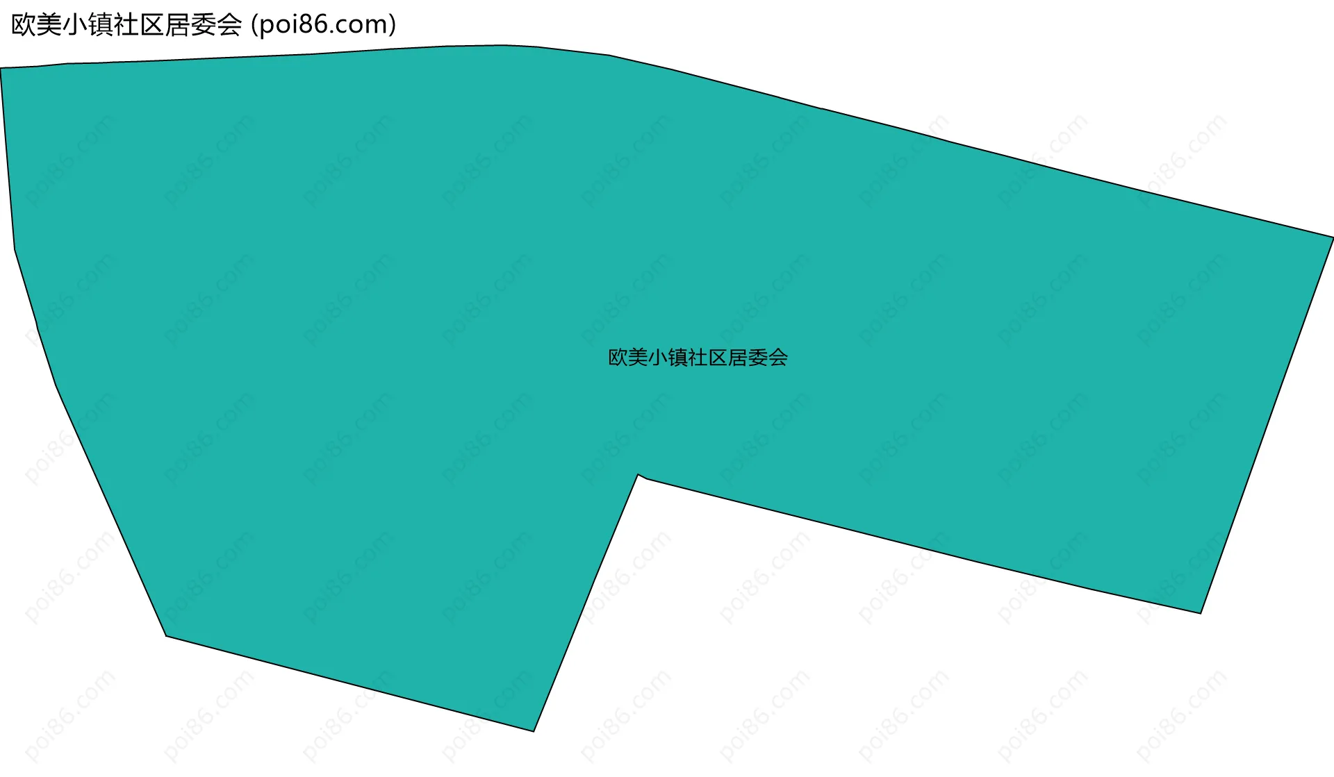 欧美小镇社区居委会边界地图