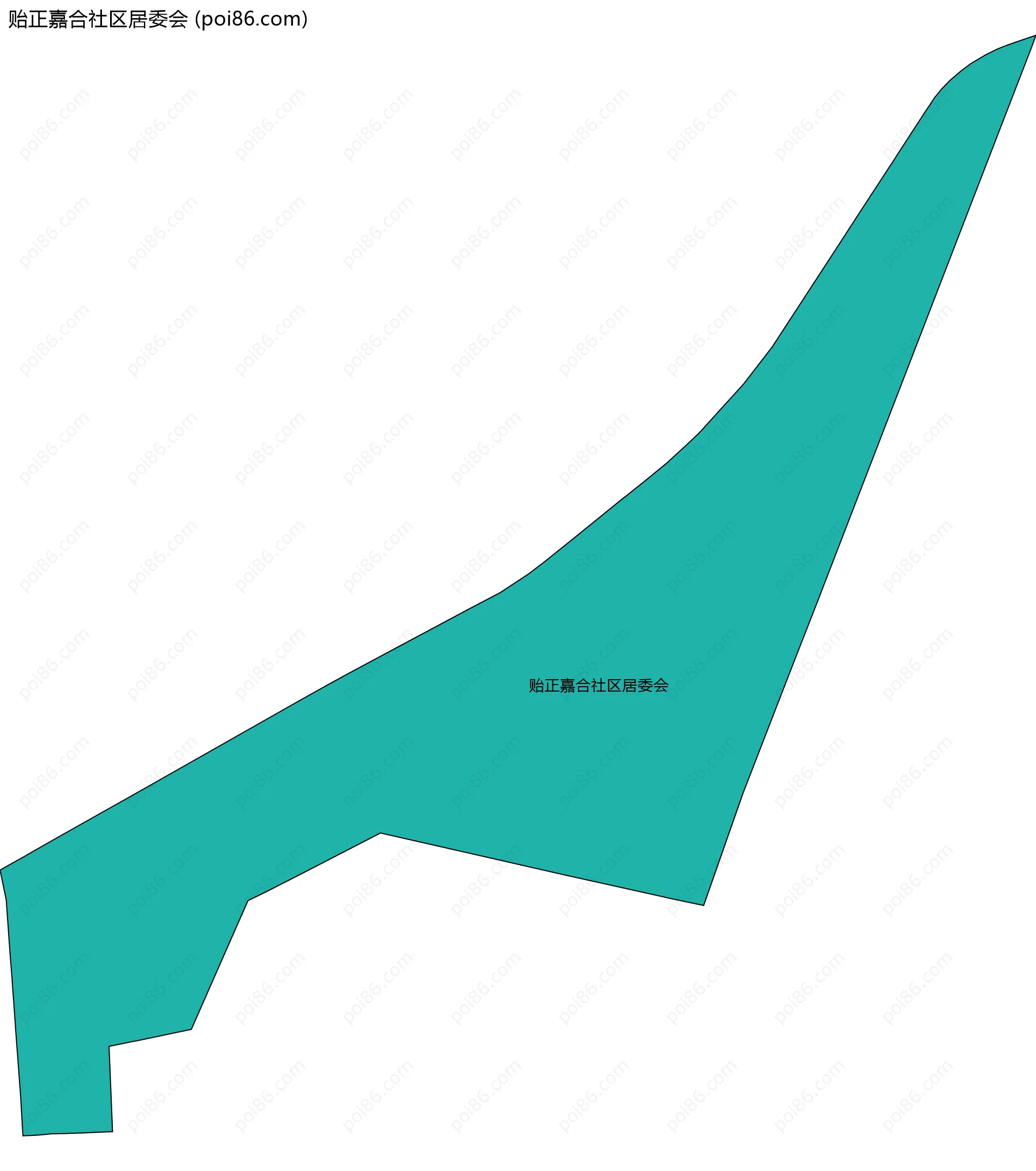 贻正嘉合社区居委会边界地图