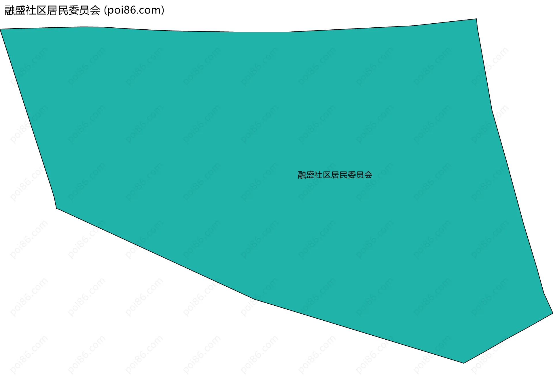 融盛社区居民委员会边界地图