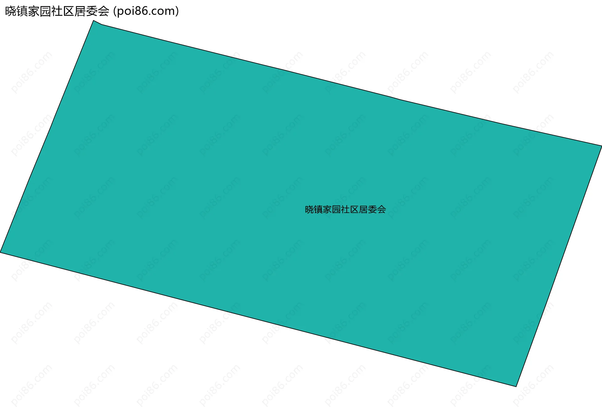 晓镇家园社区居委会边界地图