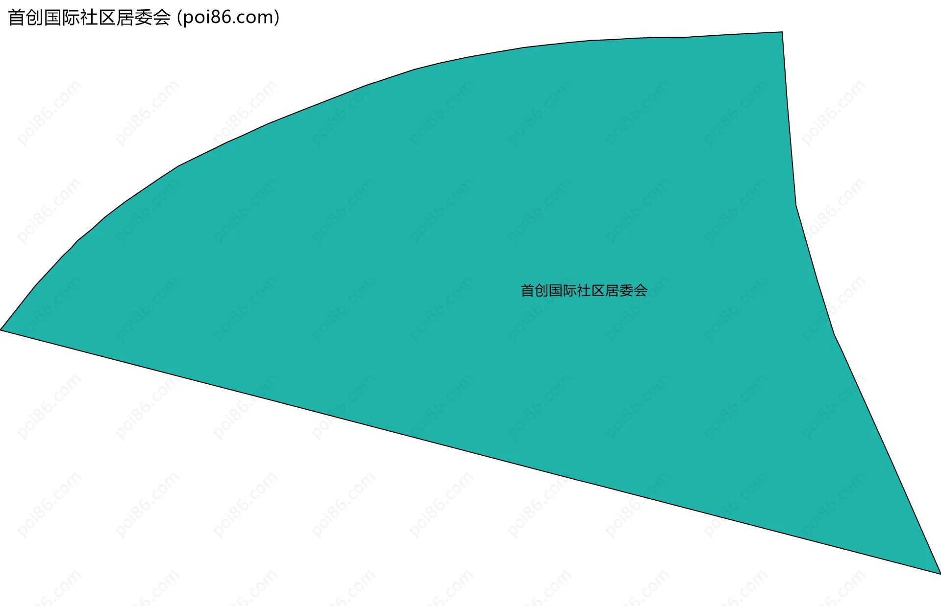 首创国际社区居委会边界地图