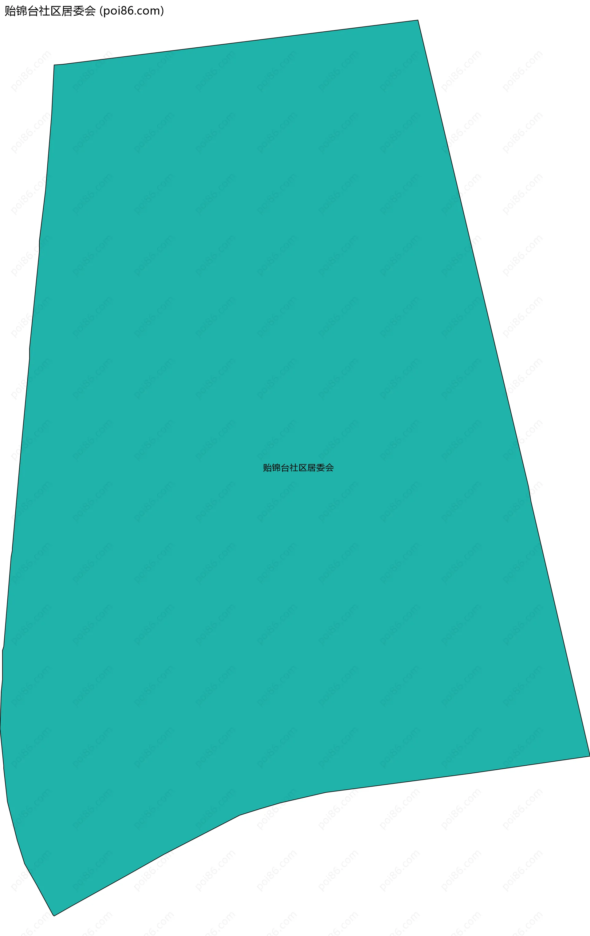 贻锦台社区居委会边界地图