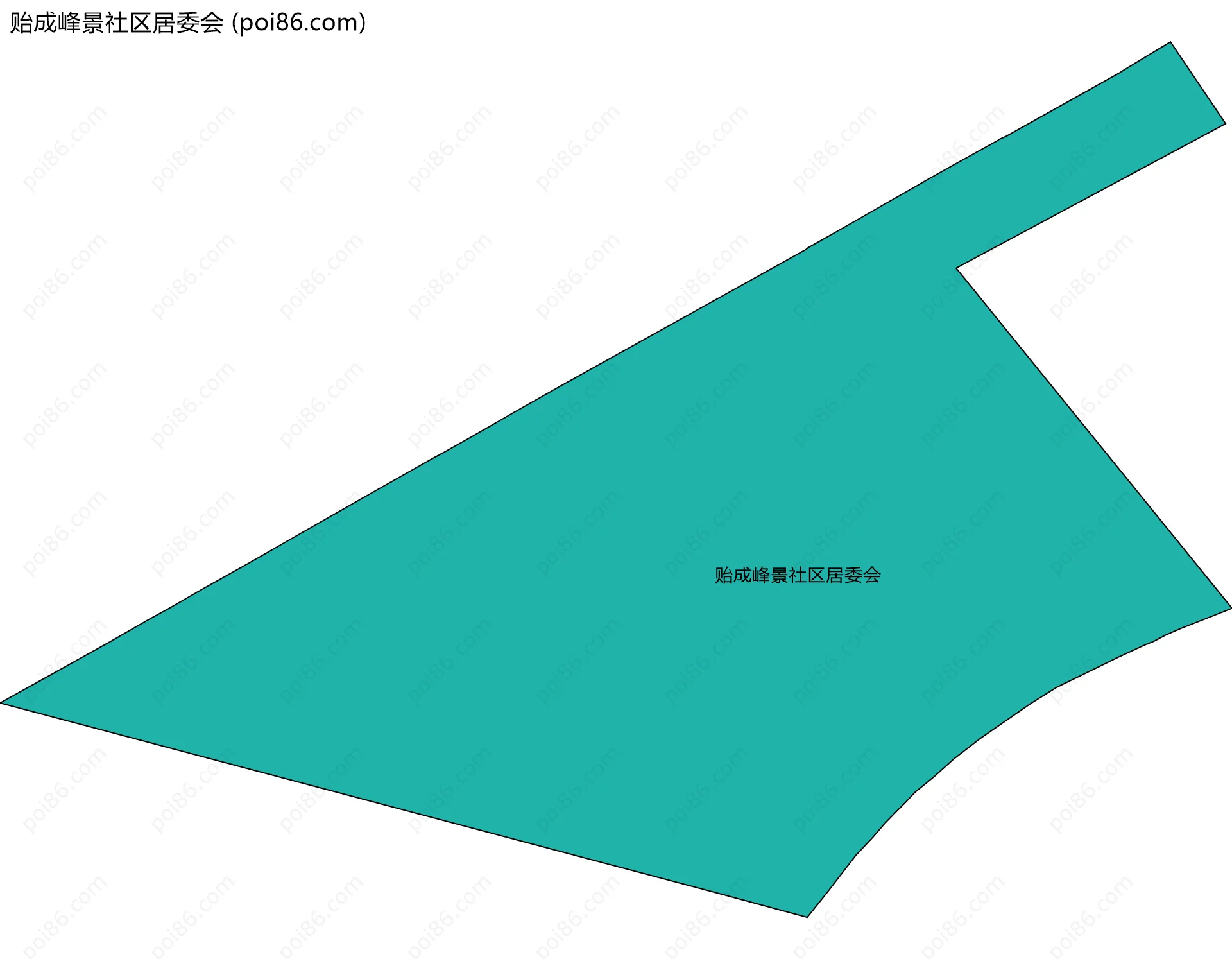 贻成峰景社区居委会边界地图