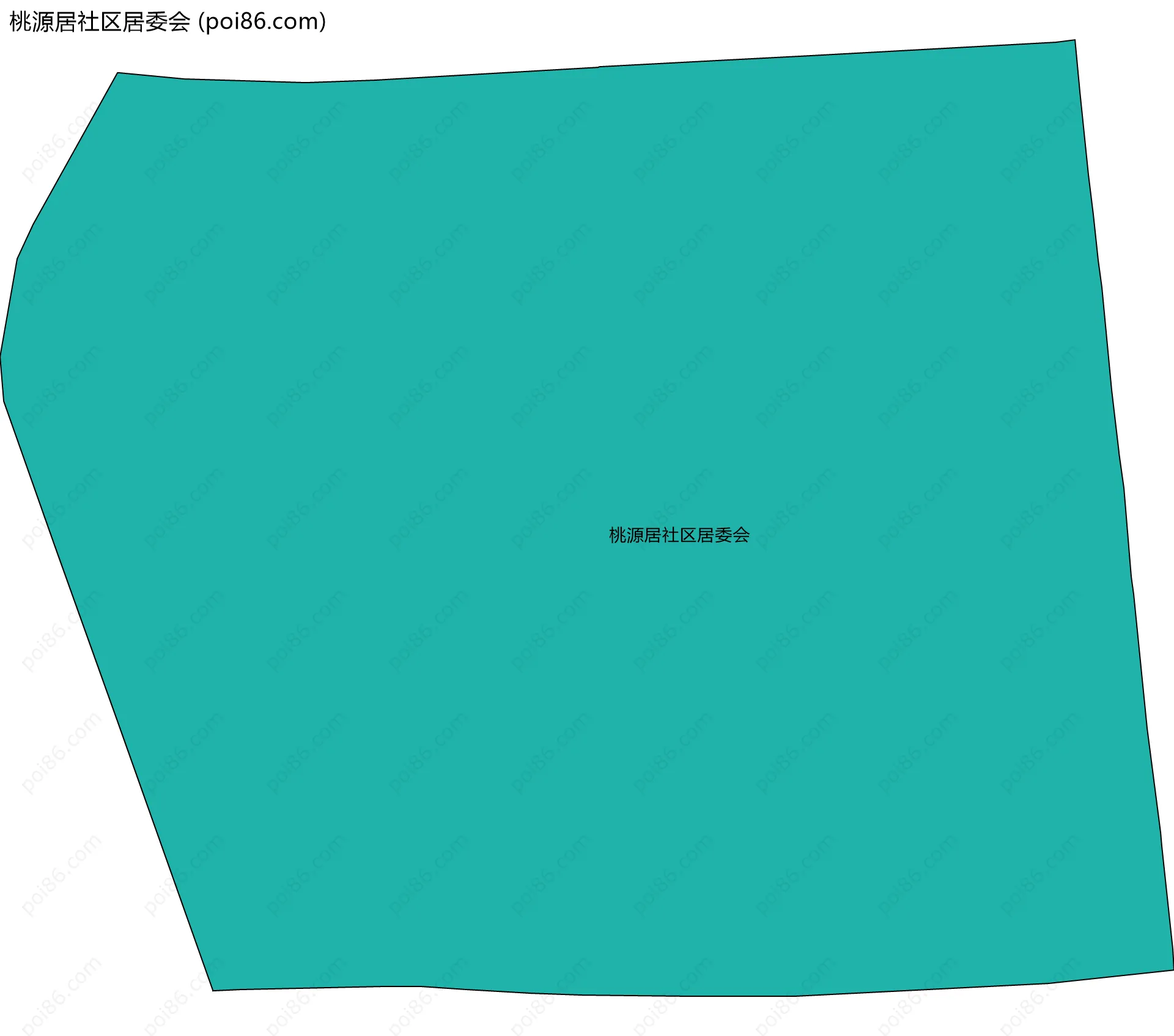 桃源居社区居委会边界地图