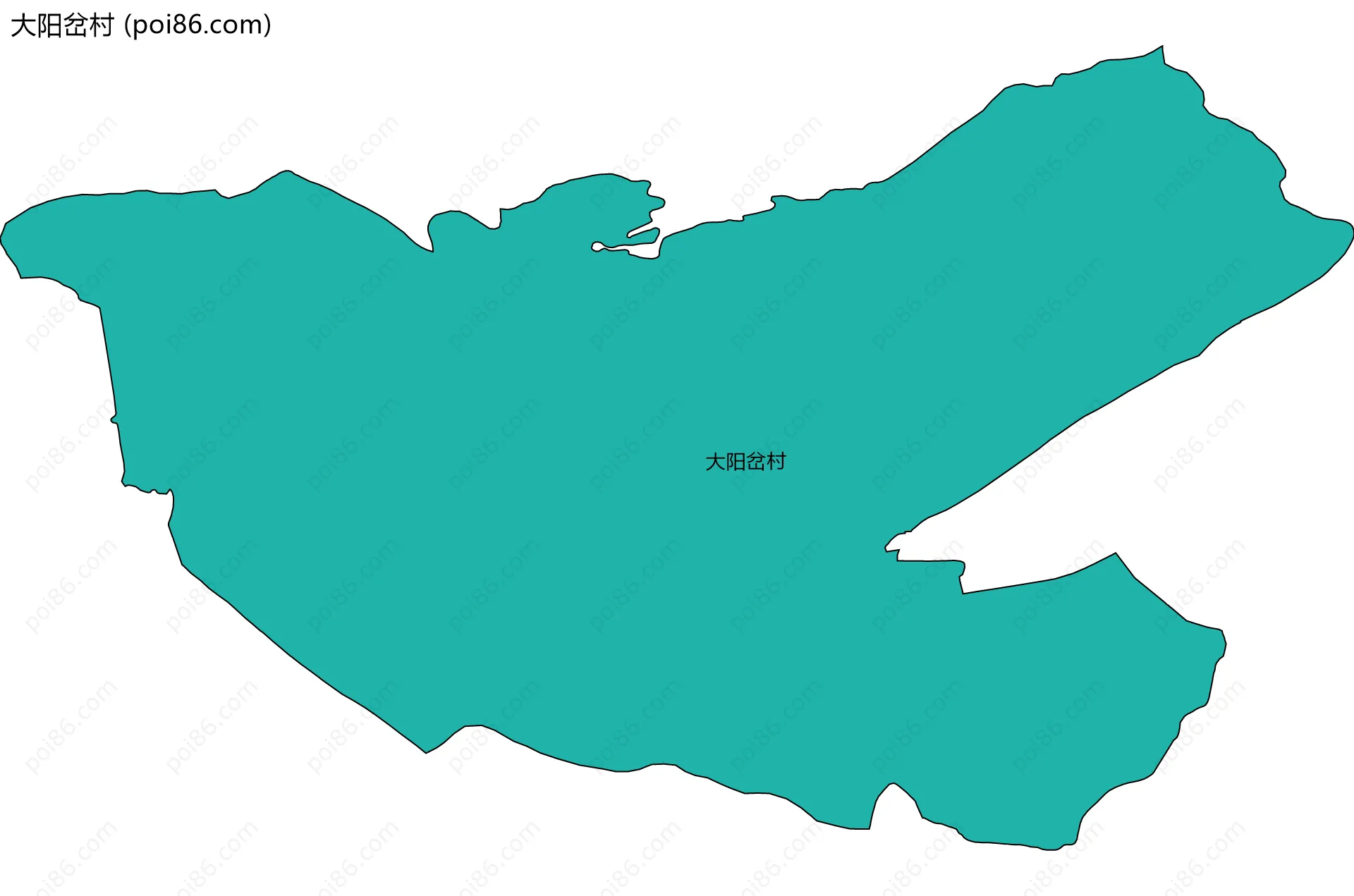 大阳岔村边界地图