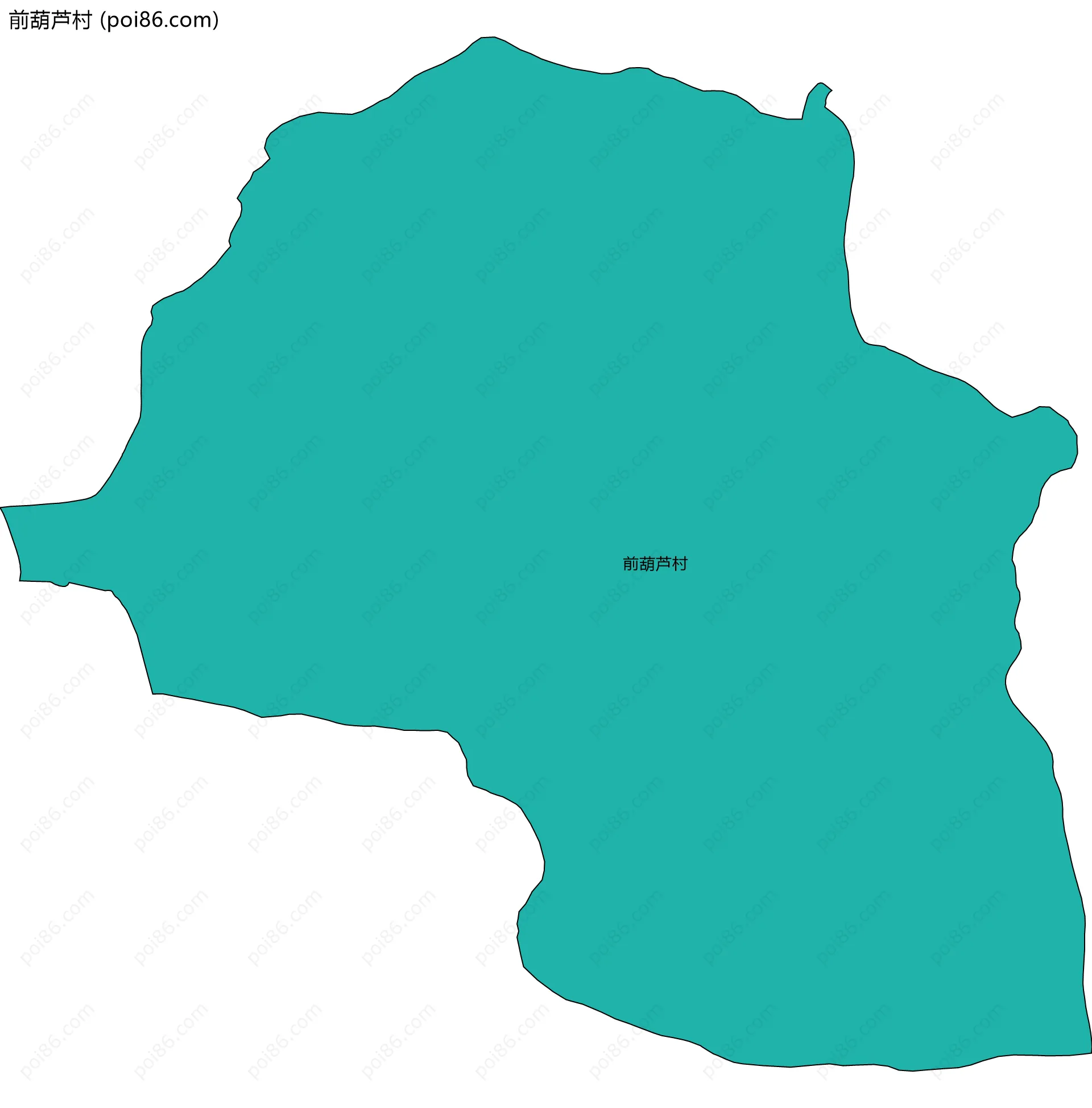 前葫芦村边界地图