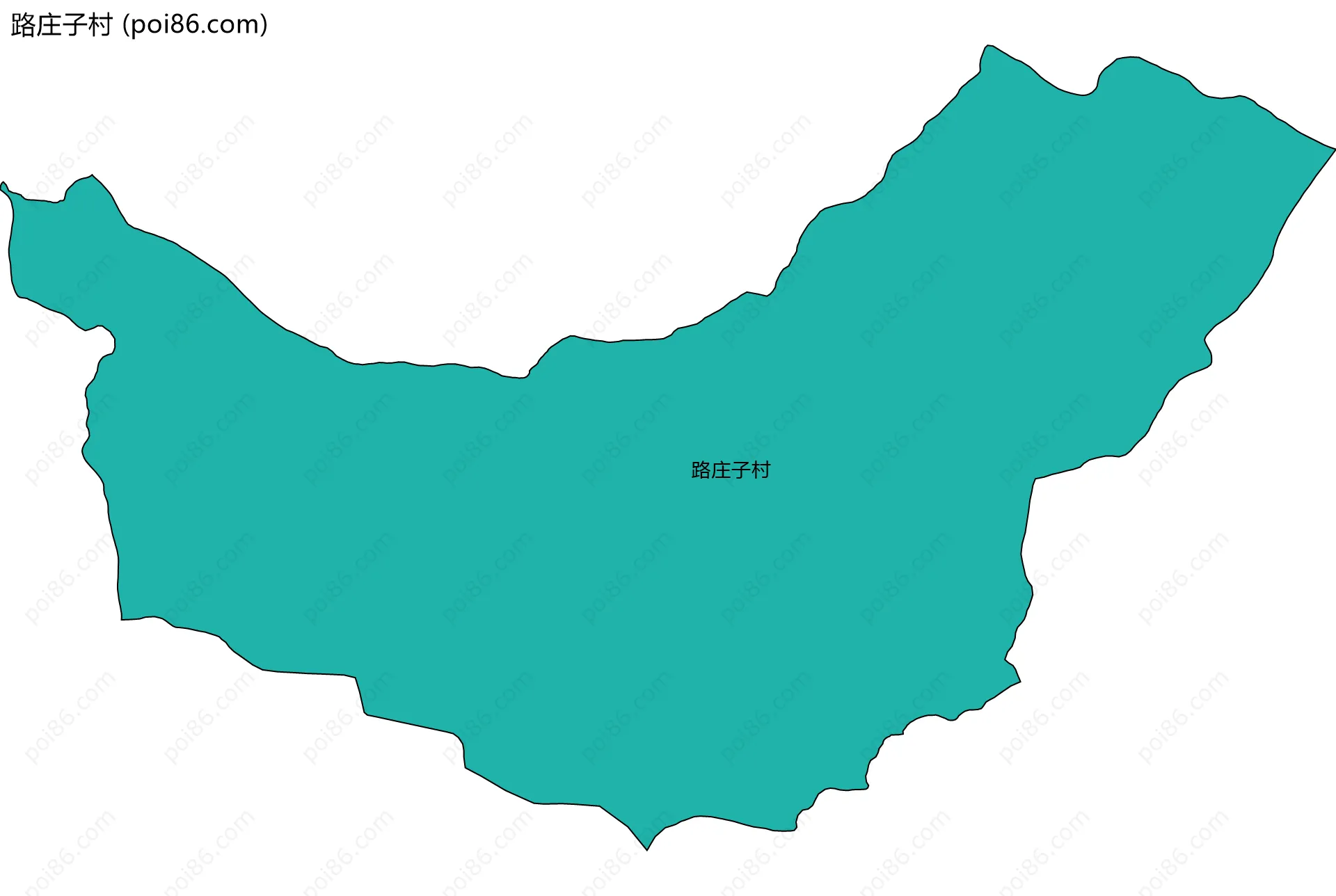 路庄子村边界地图