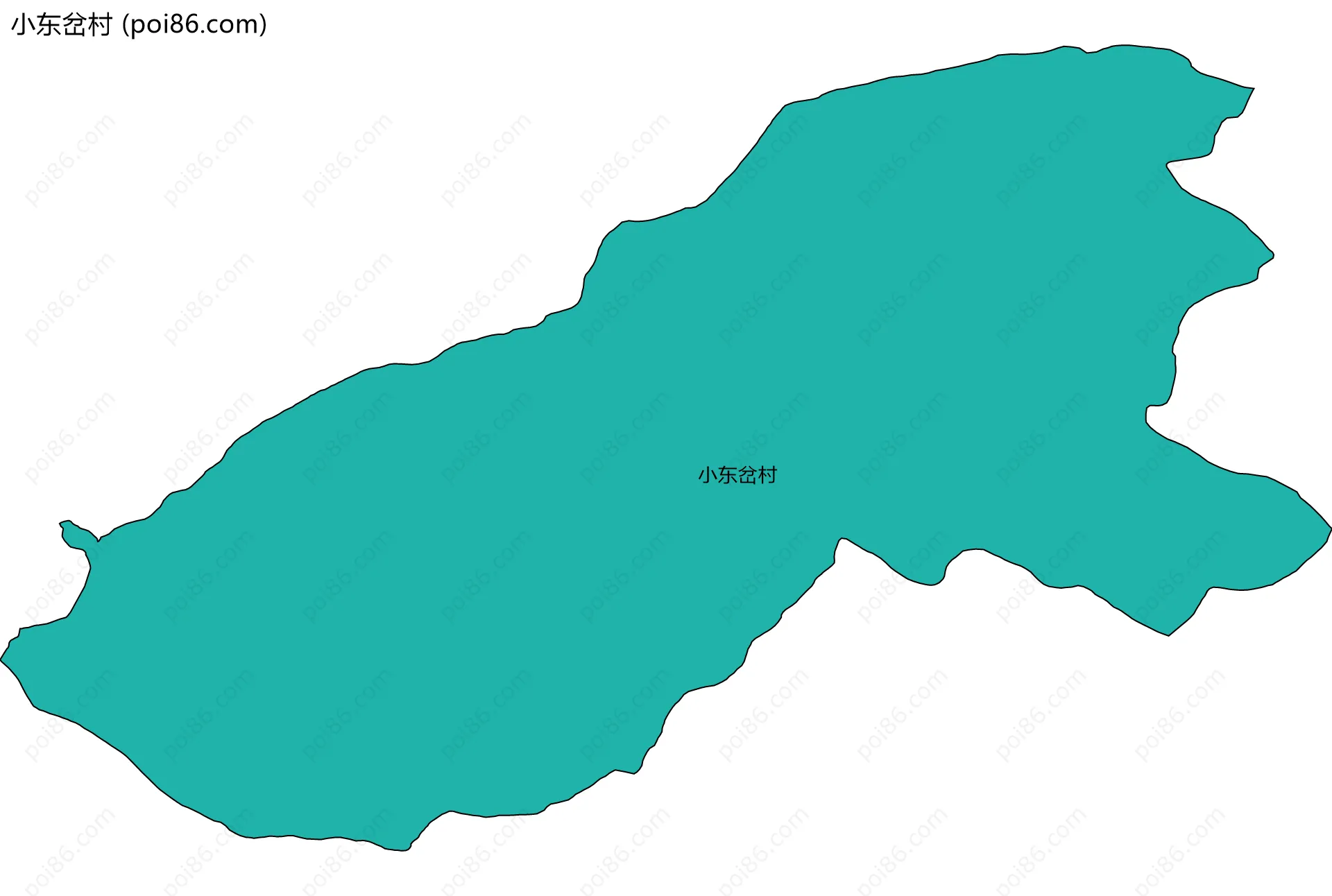 小东岔村边界地图