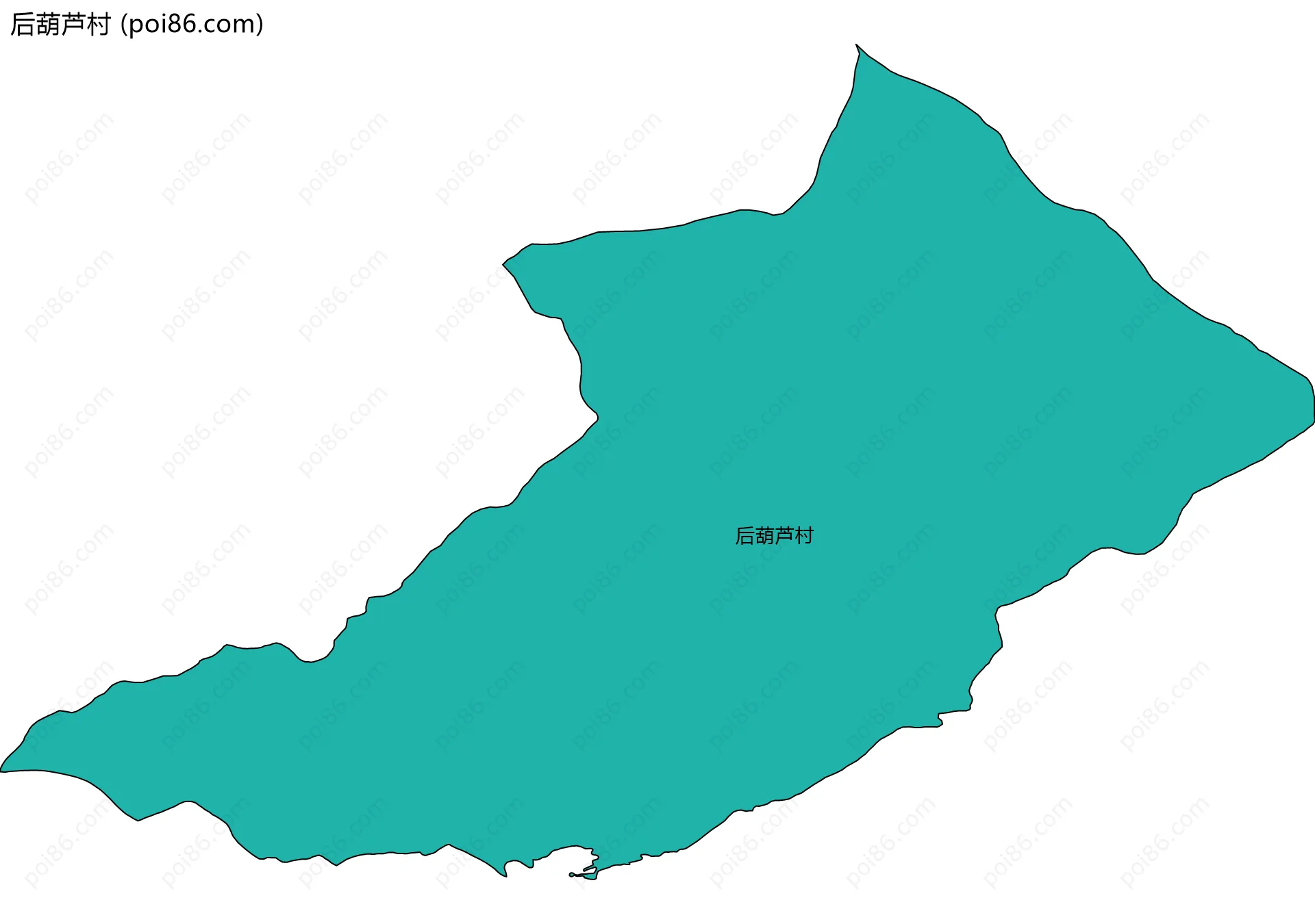 后葫芦村边界地图
