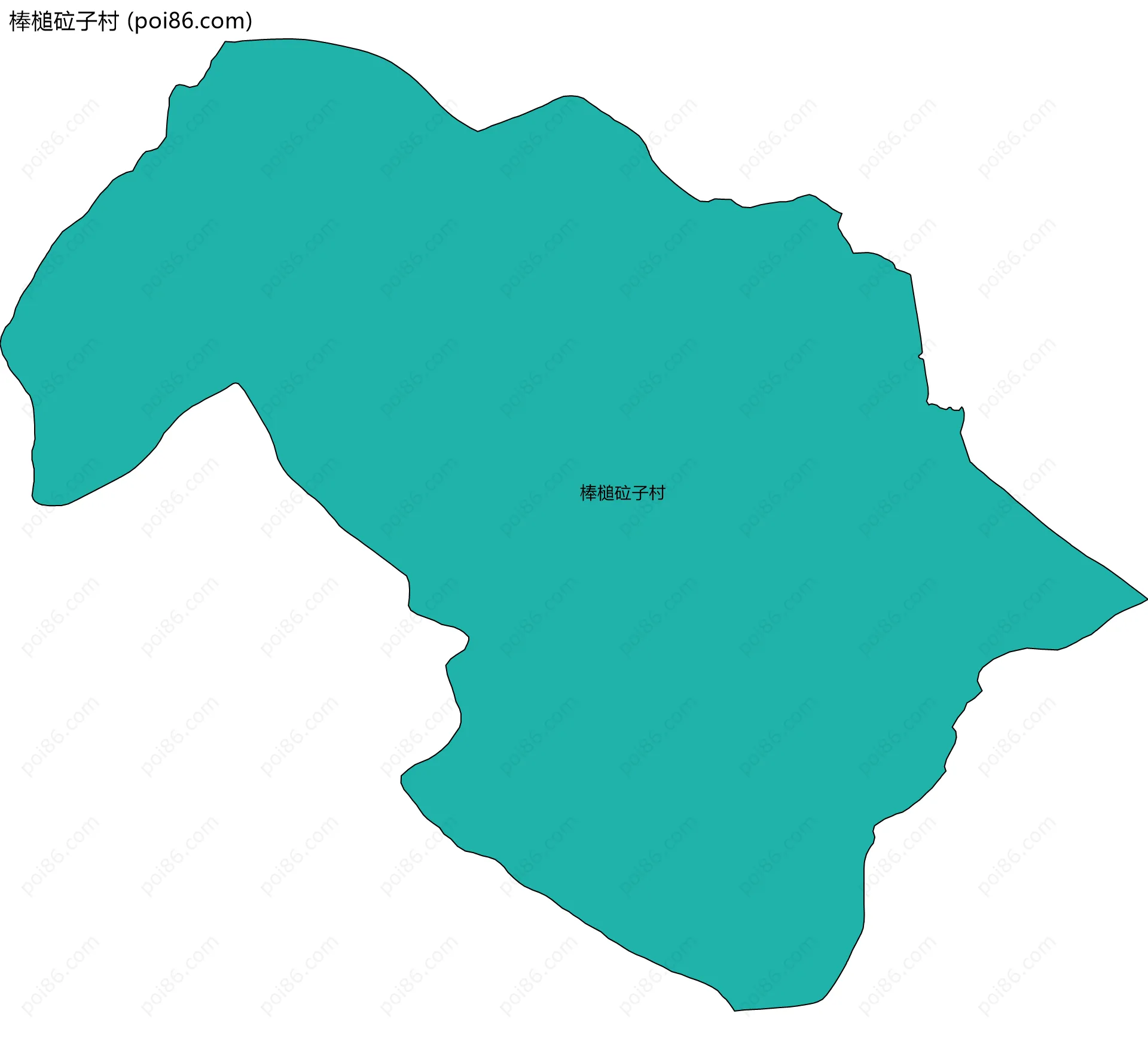 棒槌砬子村边界地图
