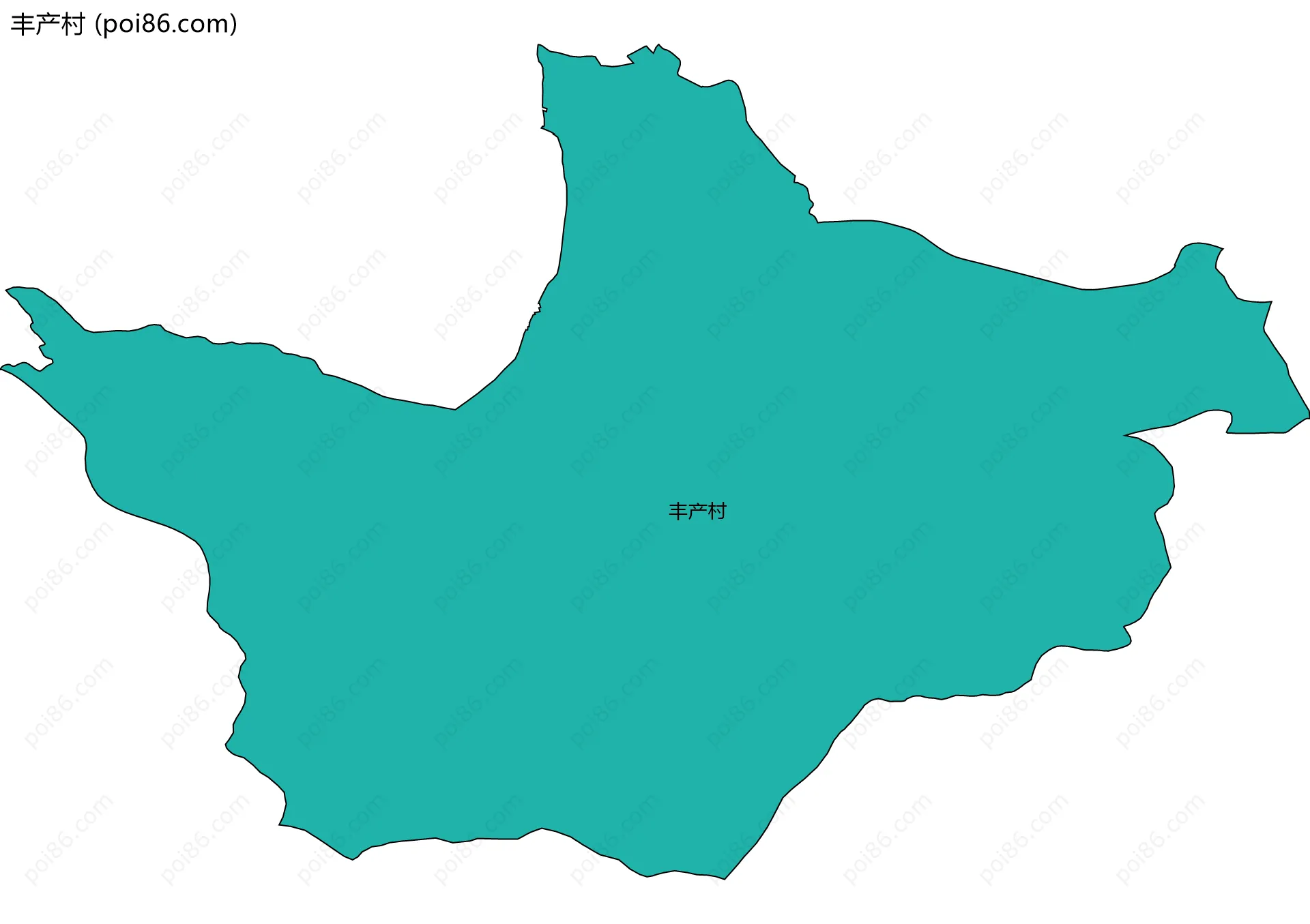 丰产村边界地图
