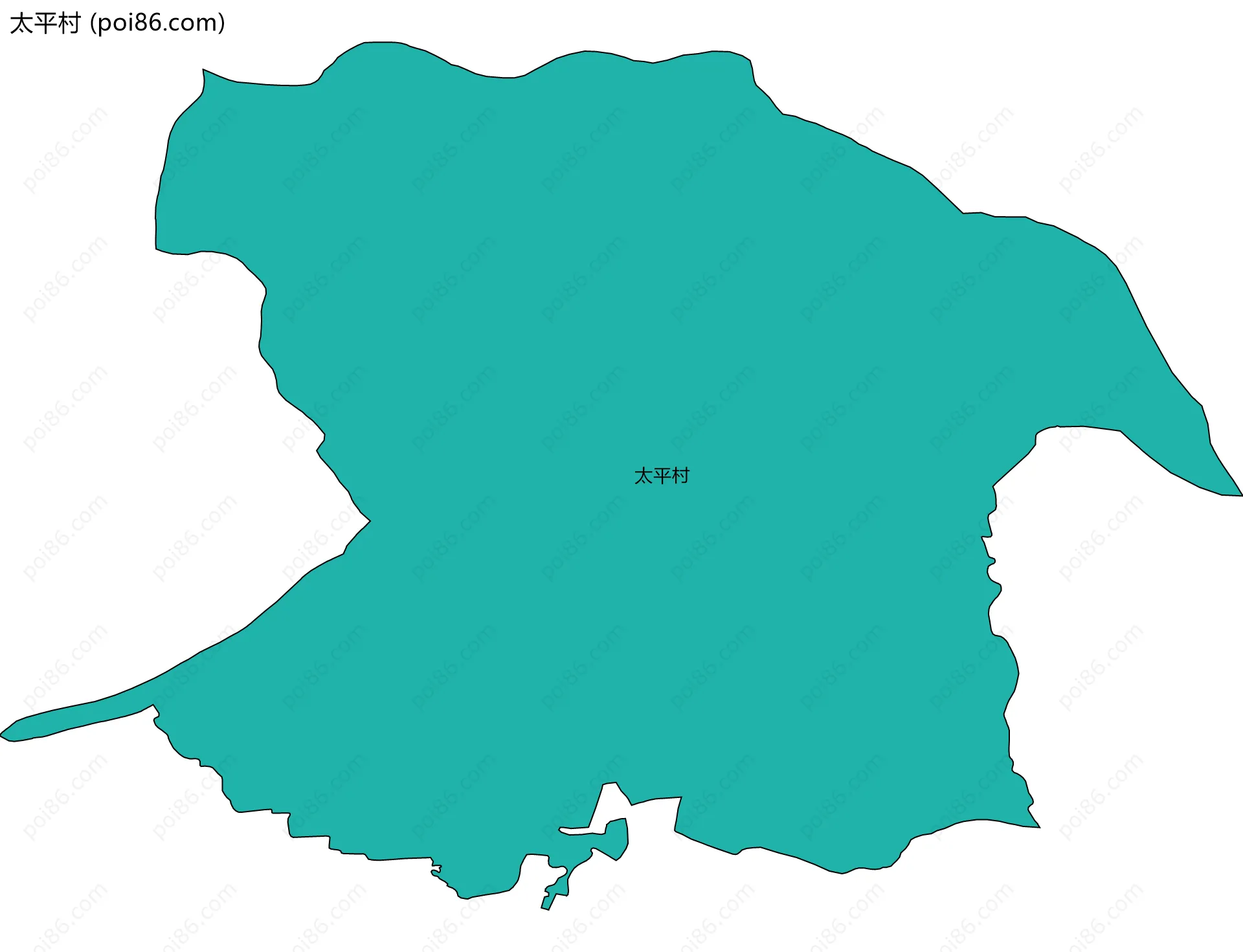 太平村边界地图