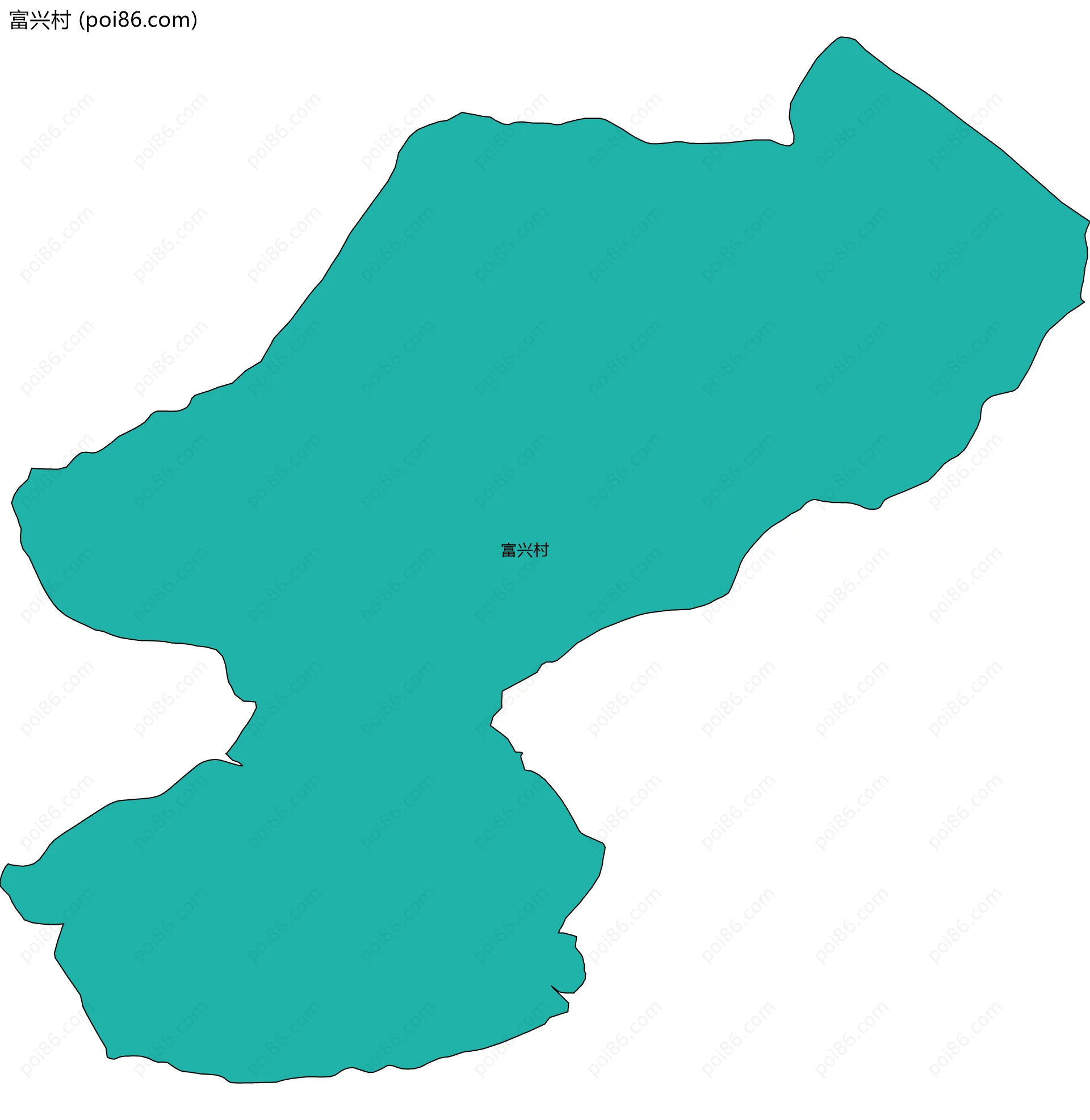 富兴村边界地图