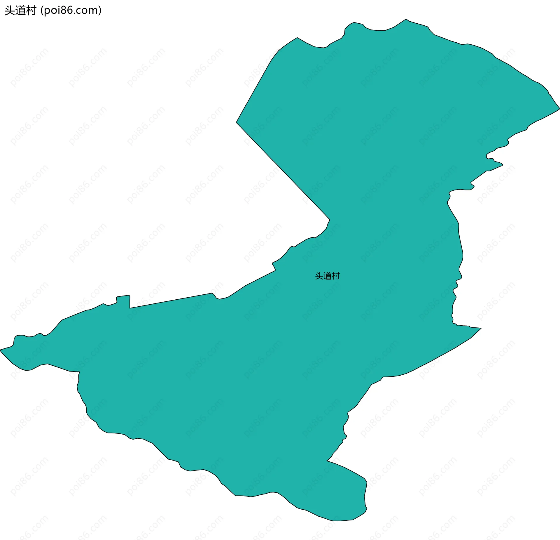 头道村边界地图