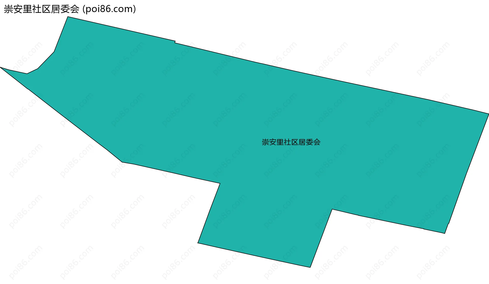 崇安里社区居委会边界地图