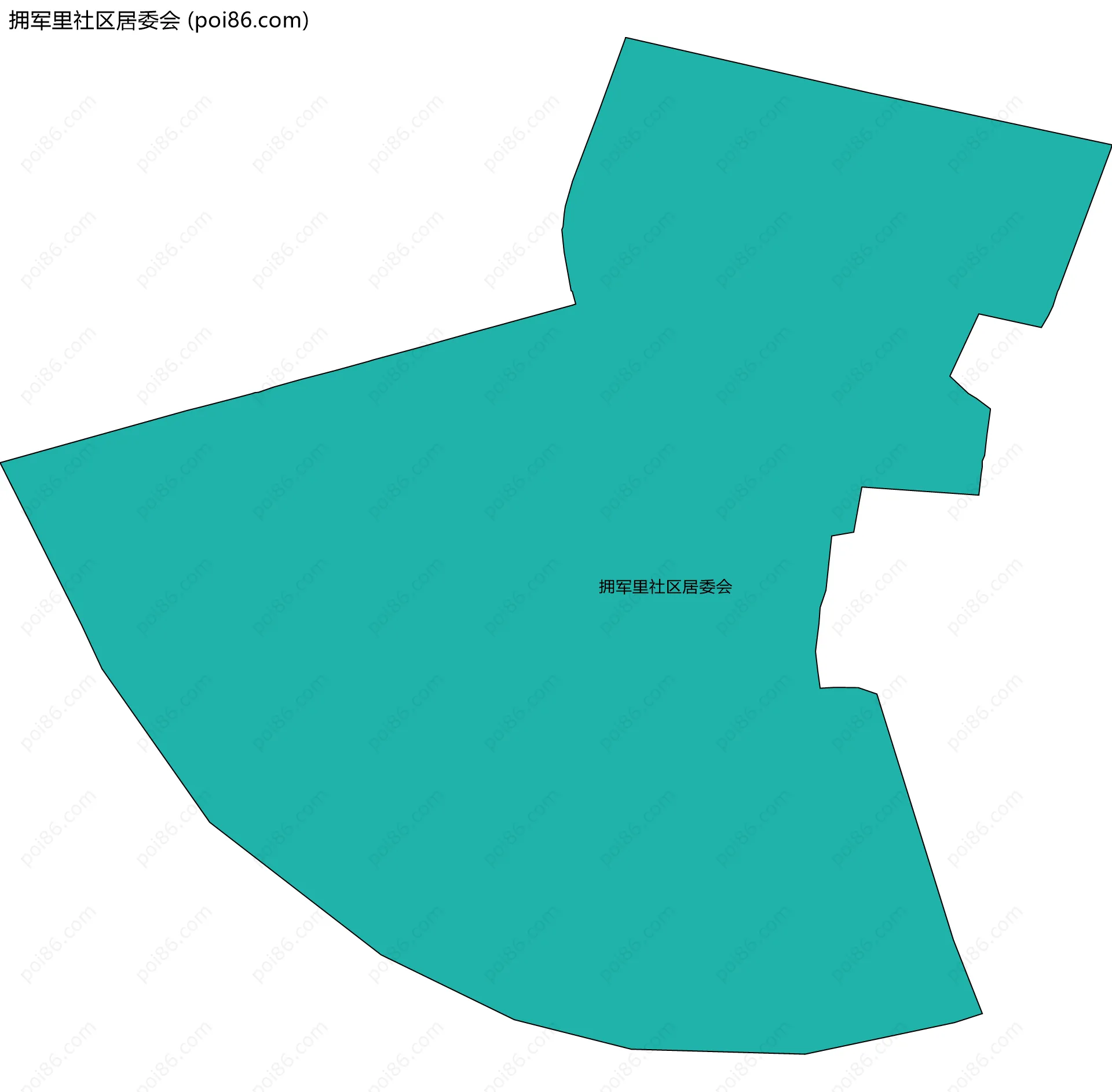 拥军里社区居委会边界地图