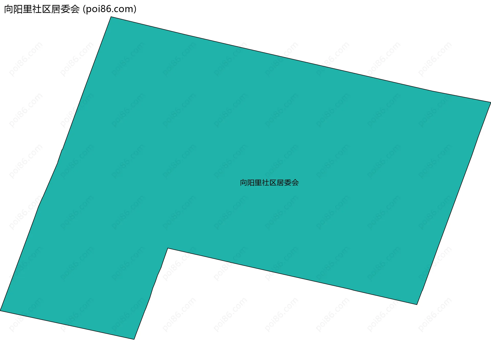 向阳里社区居委会边界地图