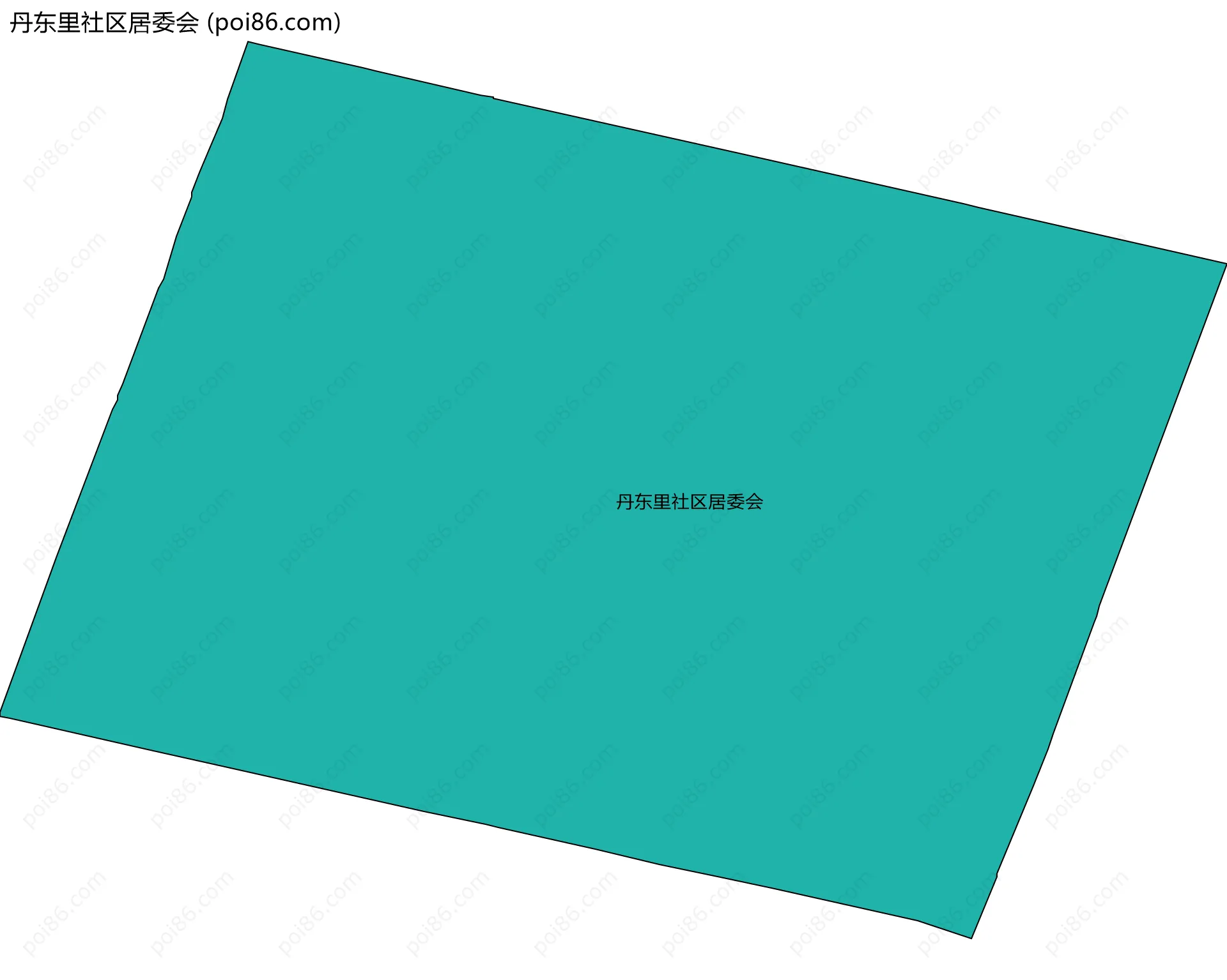 丹东里社区居委会边界地图