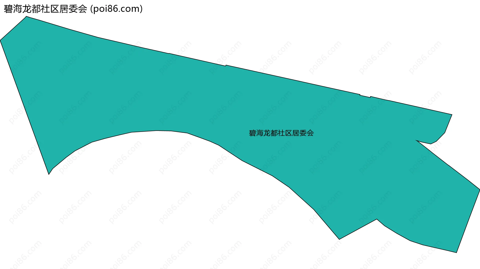 碧海龙都社区居委会边界地图