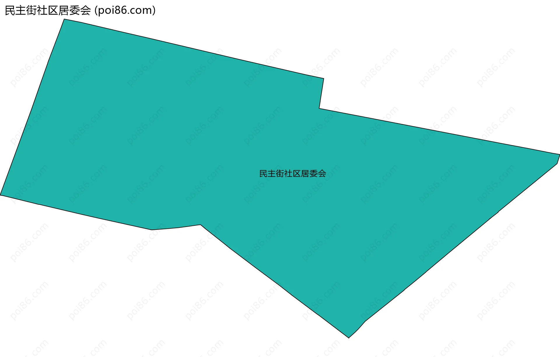 民主街社区居委会边界地图