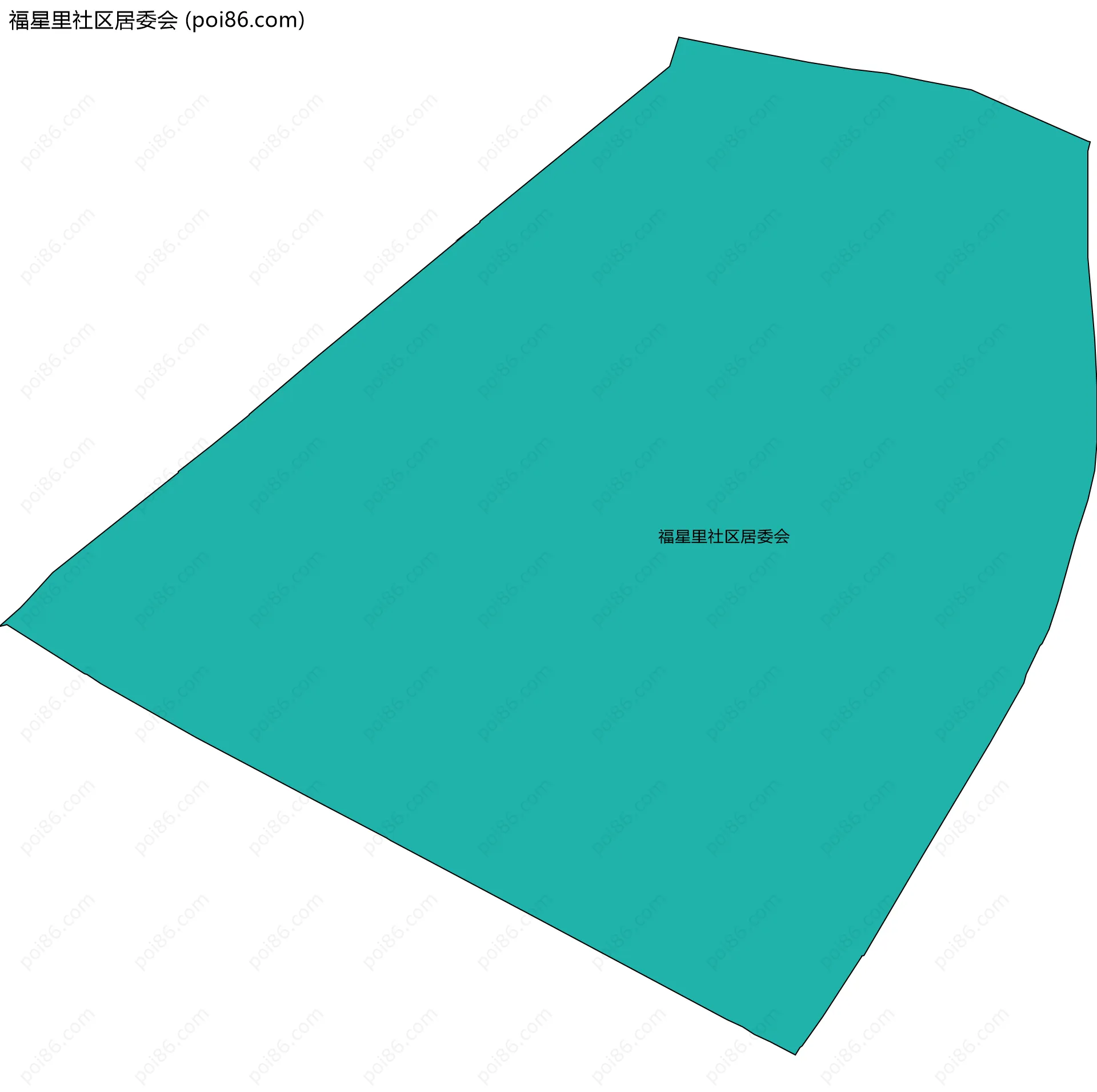 福星里社区居委会边界地图