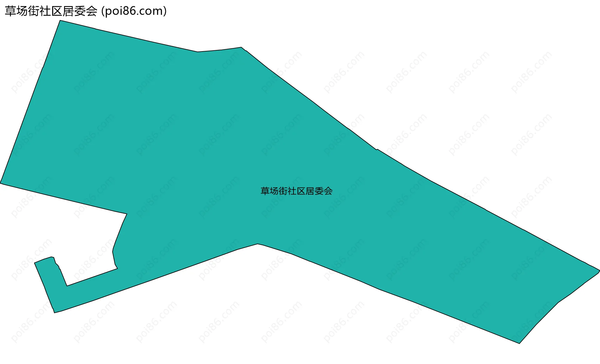 草场街社区居委会边界地图