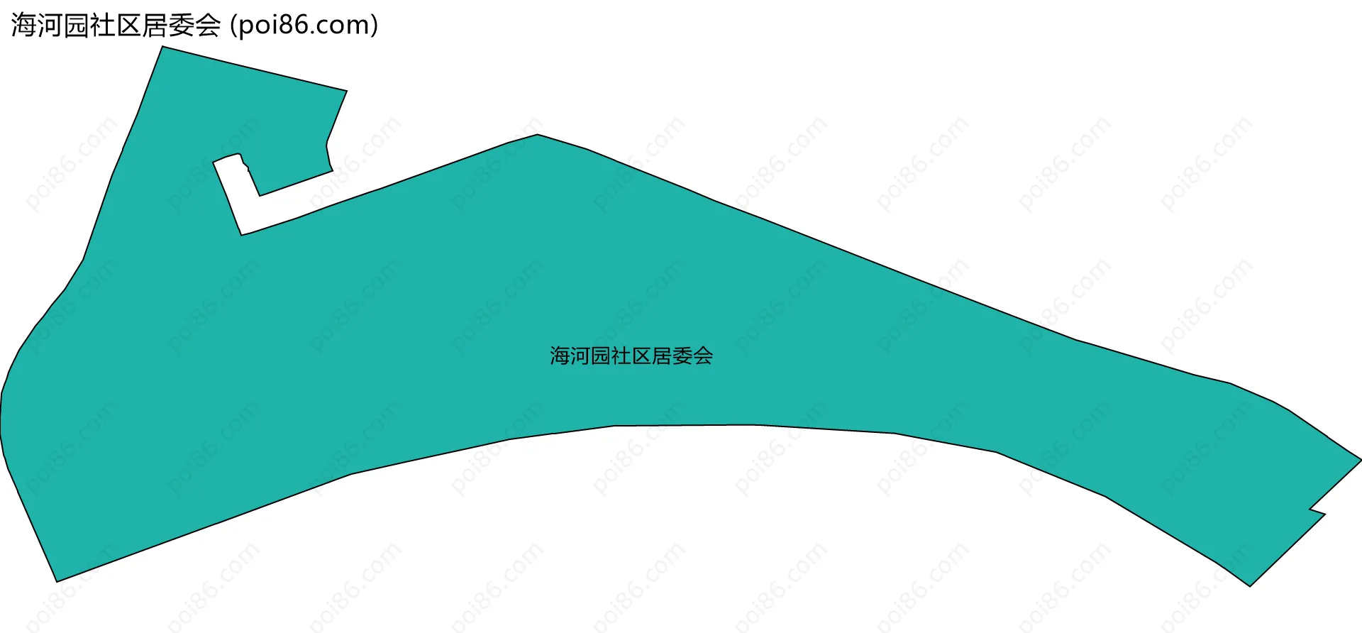 海河园社区居委会边界地图