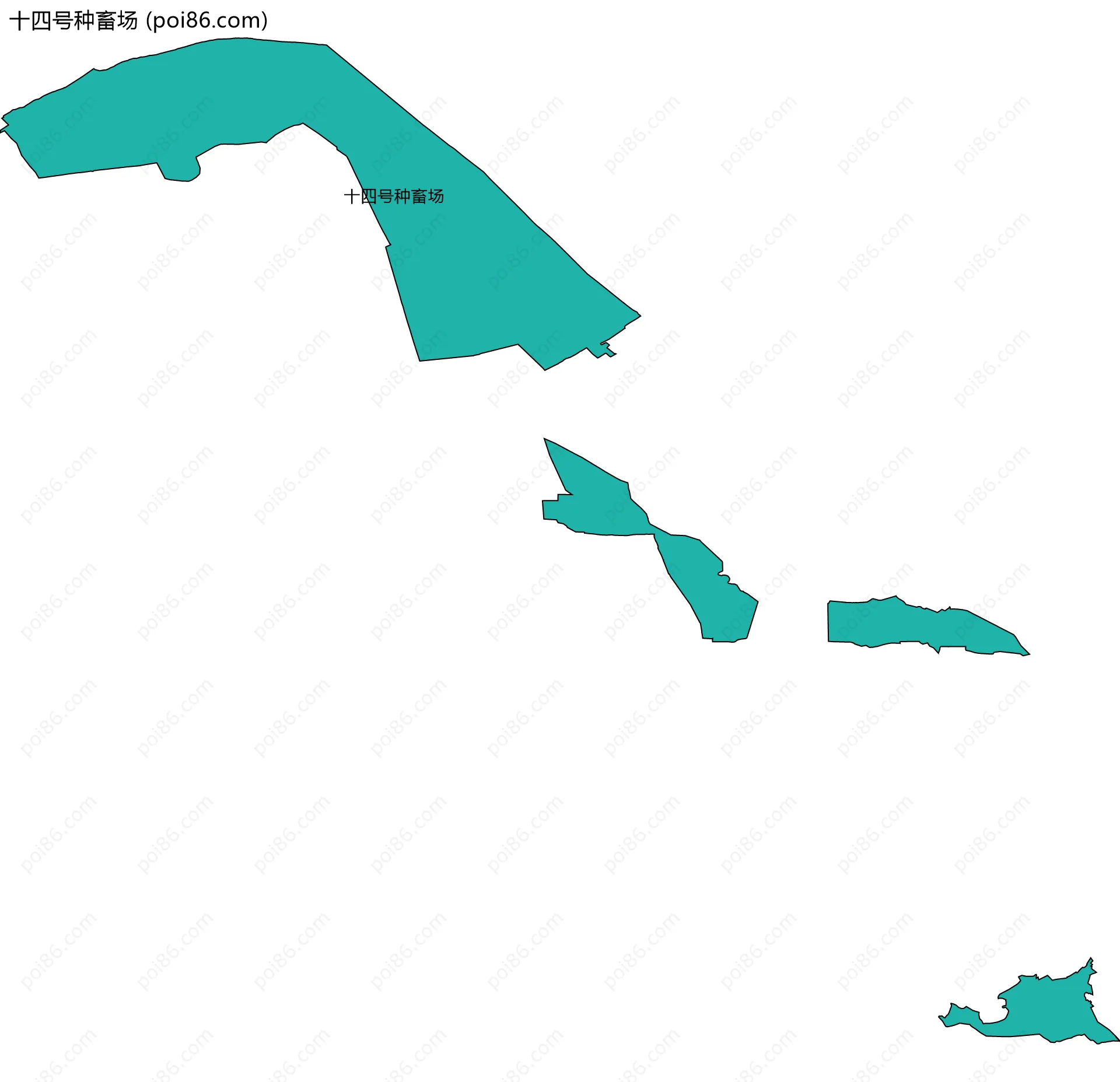 十四号种畜场边界地图