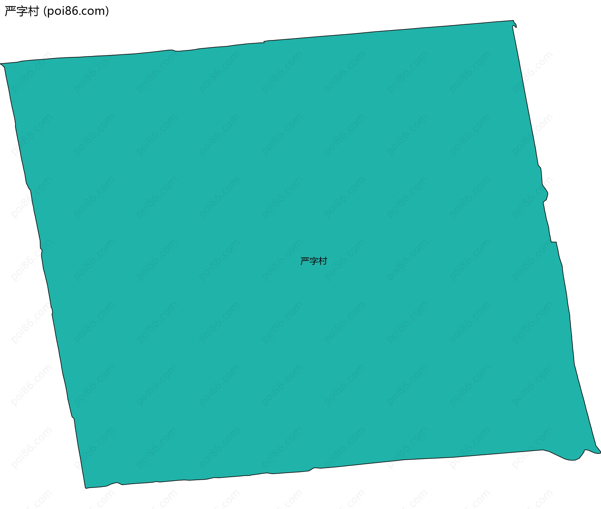 严字村边界地图