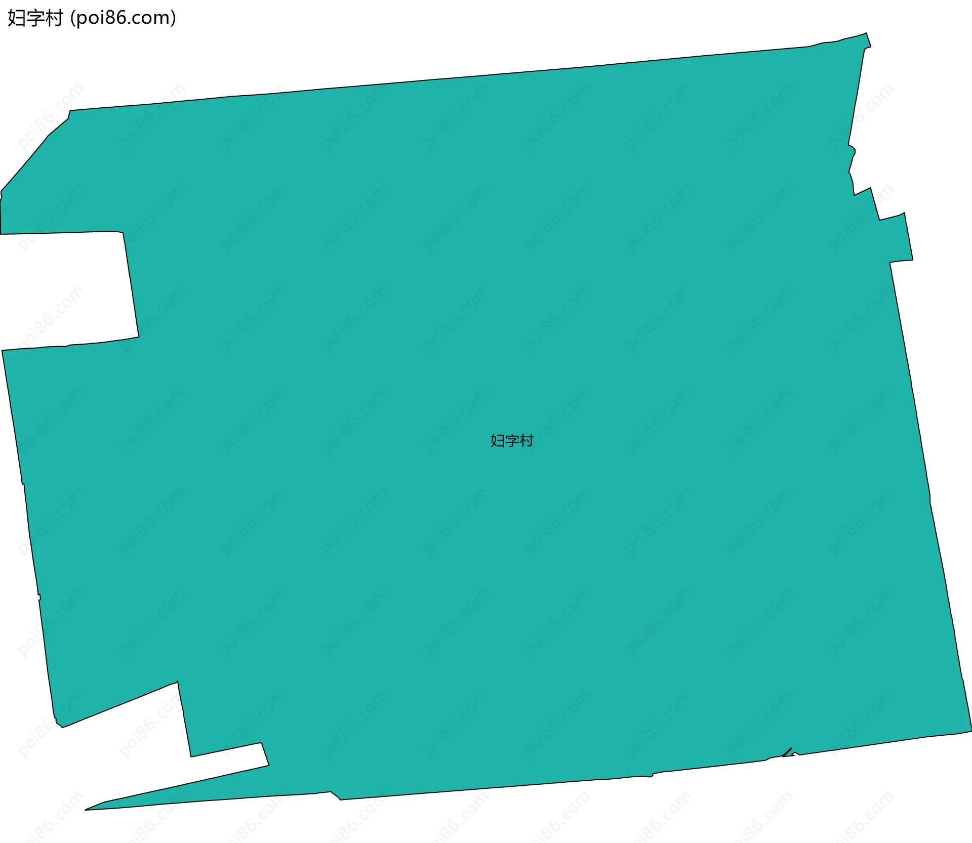 妇字村边界地图